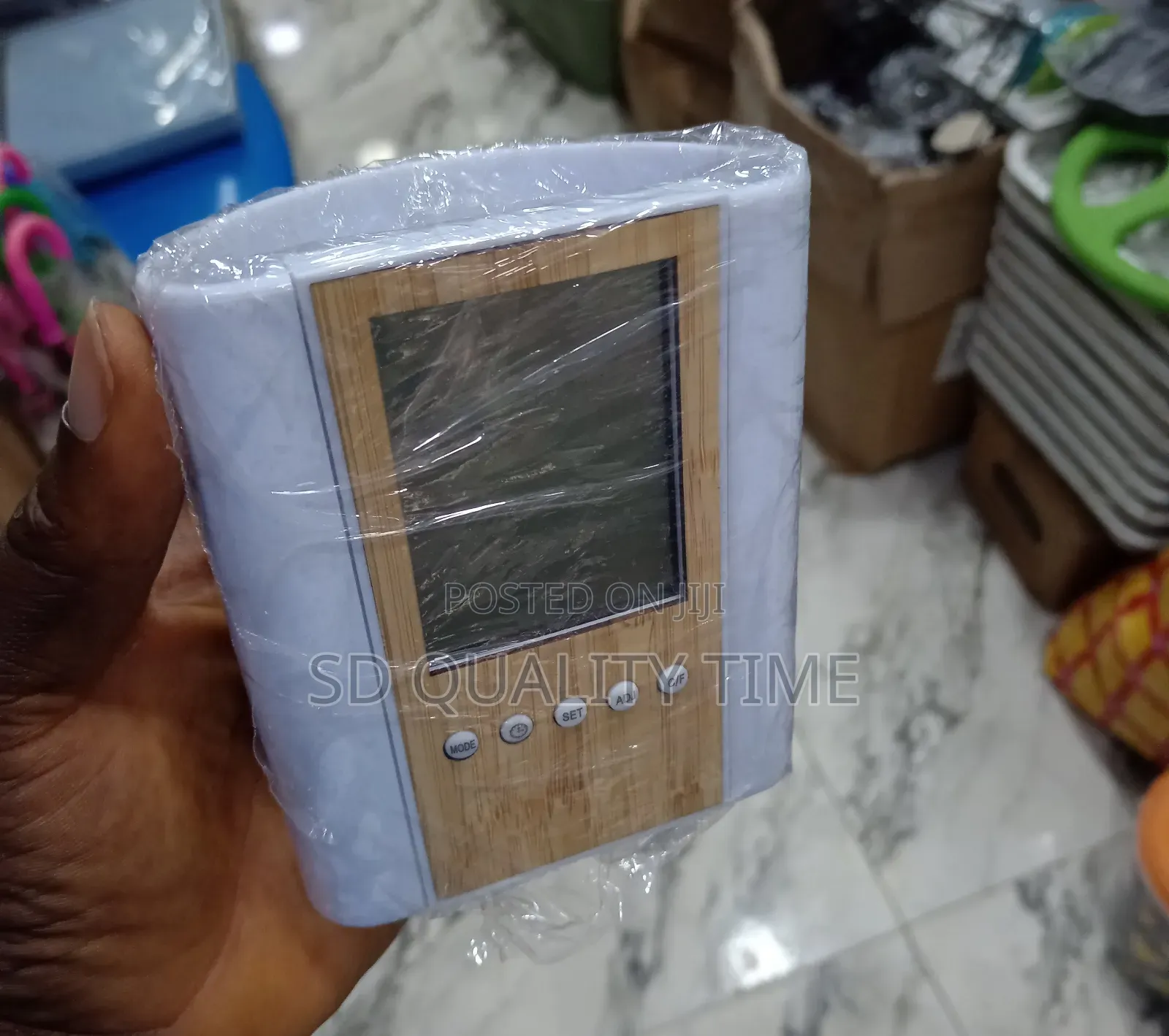Wooden Pen Holder Digital Clock