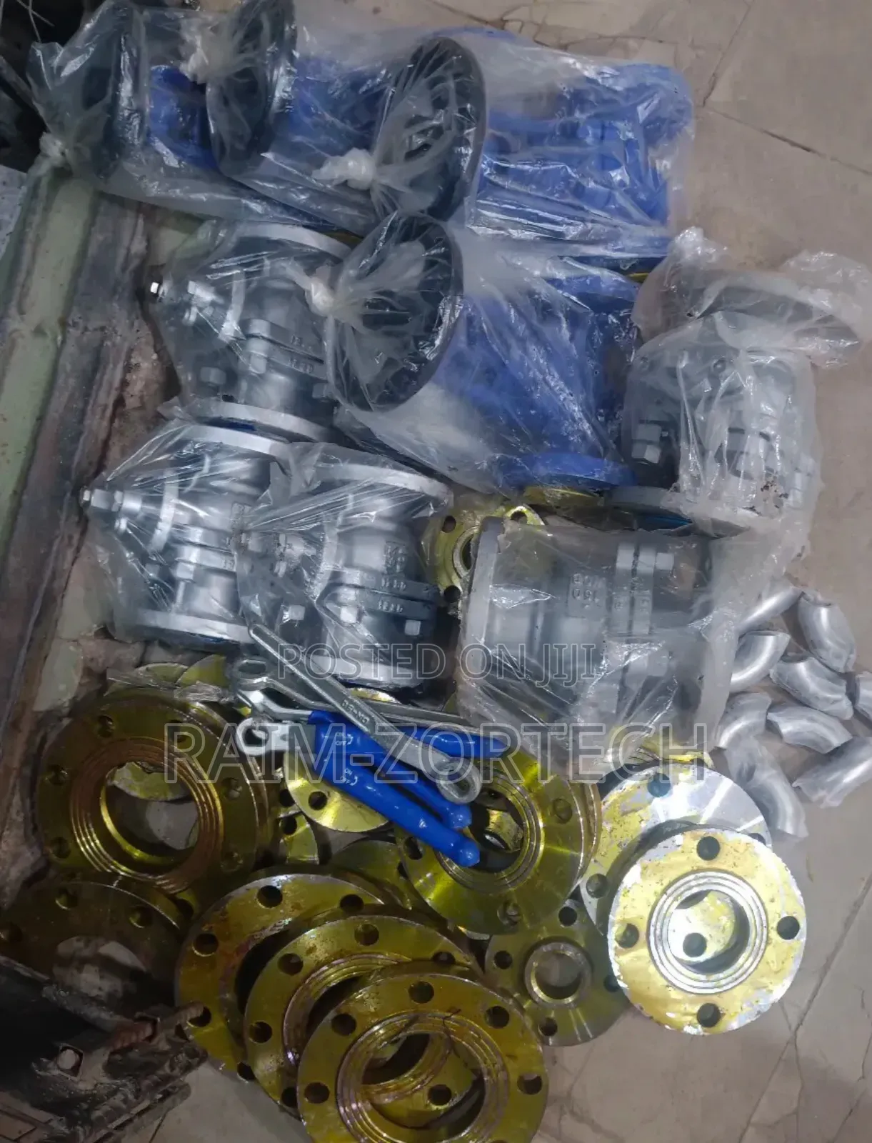 Flange, Globe Valves, Ball Valve.