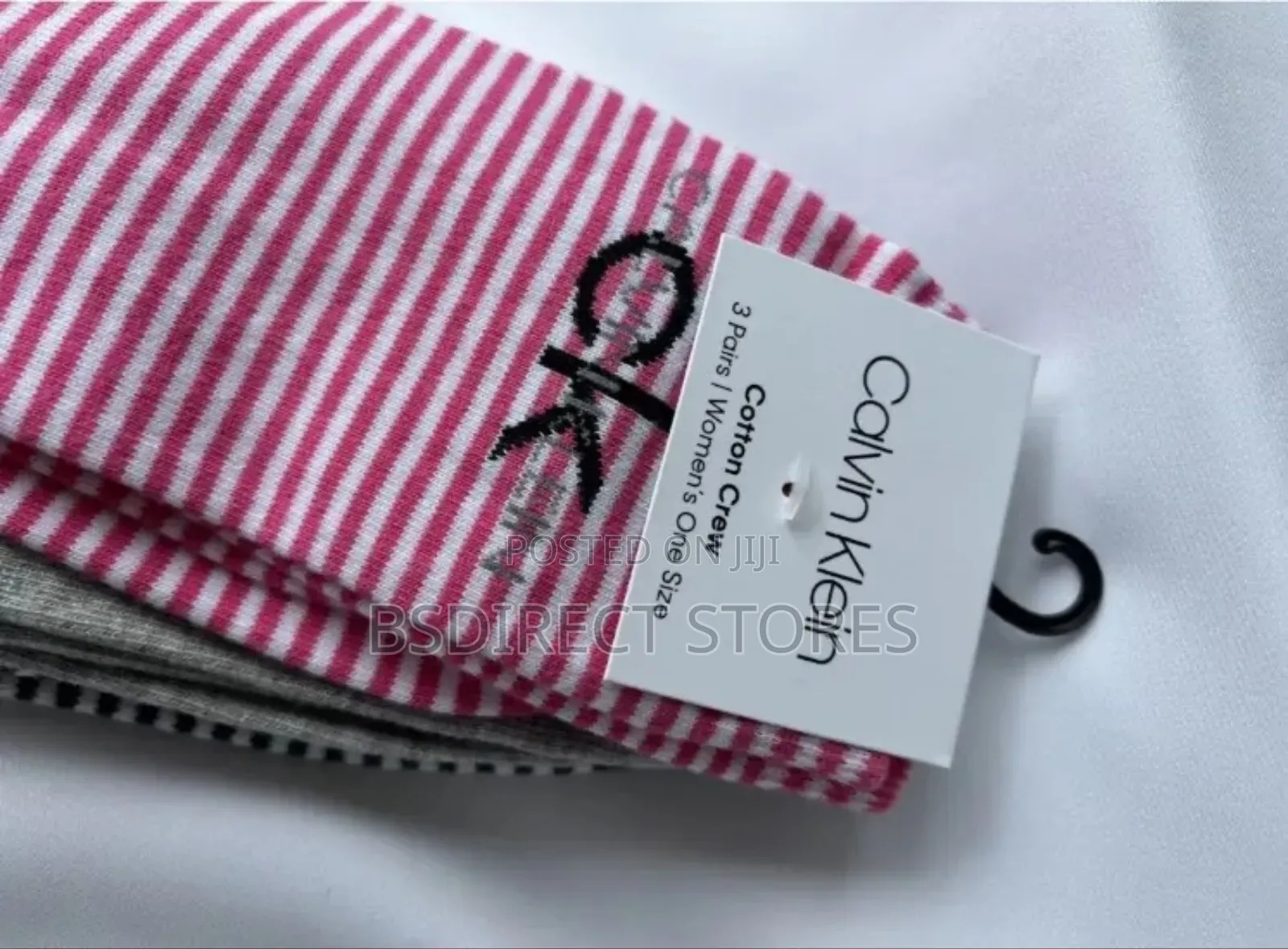 Calvin Klein Cotton Crew Pack Of Three Womens One Size Socks