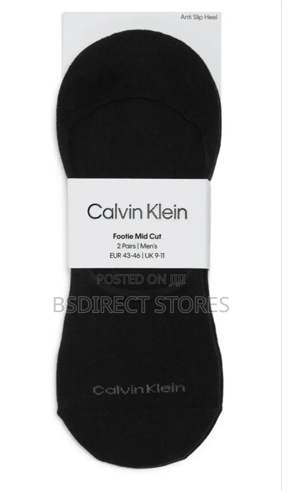 Calvin Klein Anti-slip 2 Pack Stretch Cotton Sneaker Liner