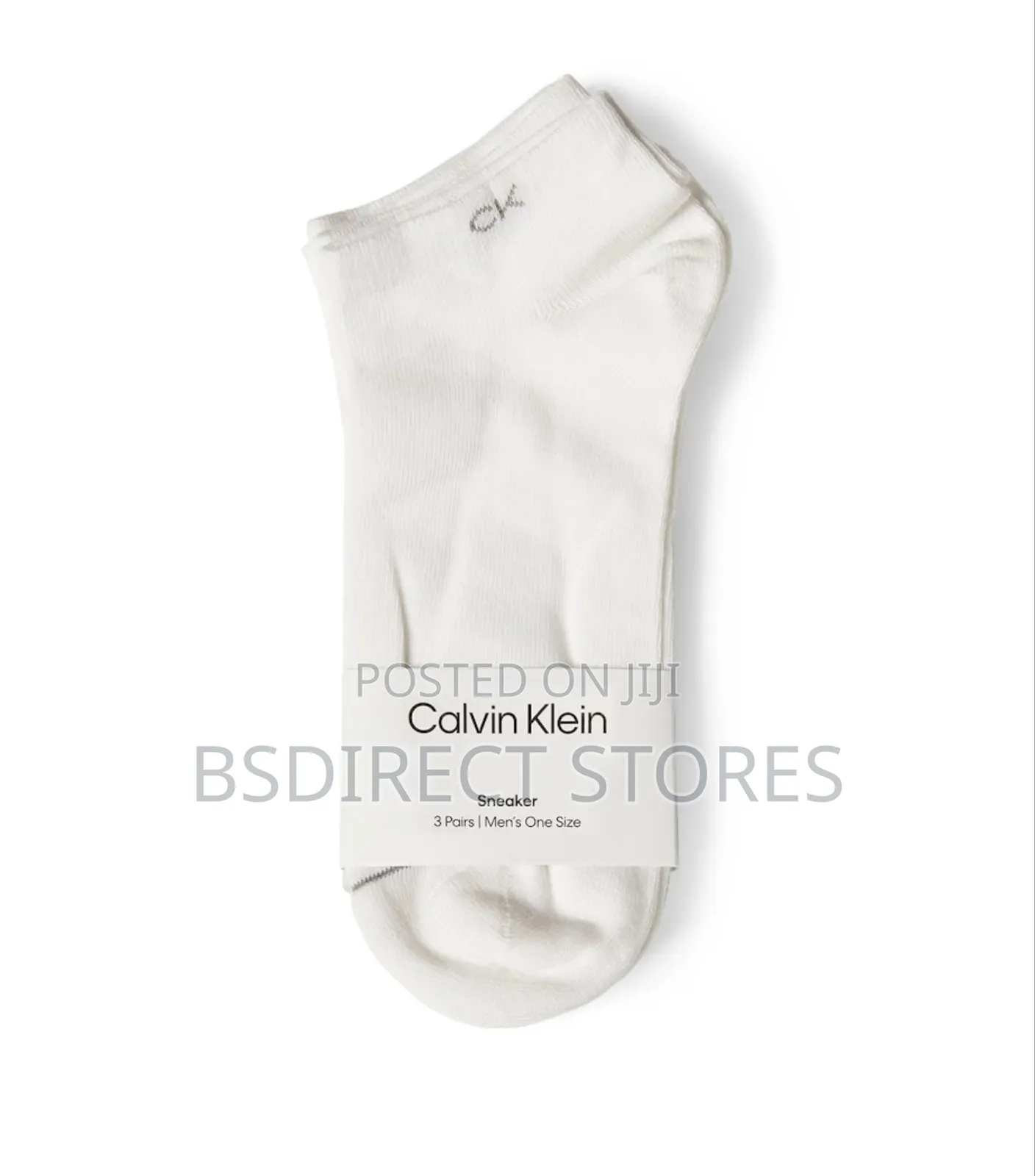 CALVIN KLEIN 3-Pack Casual Trainer Sneaker Socks, White