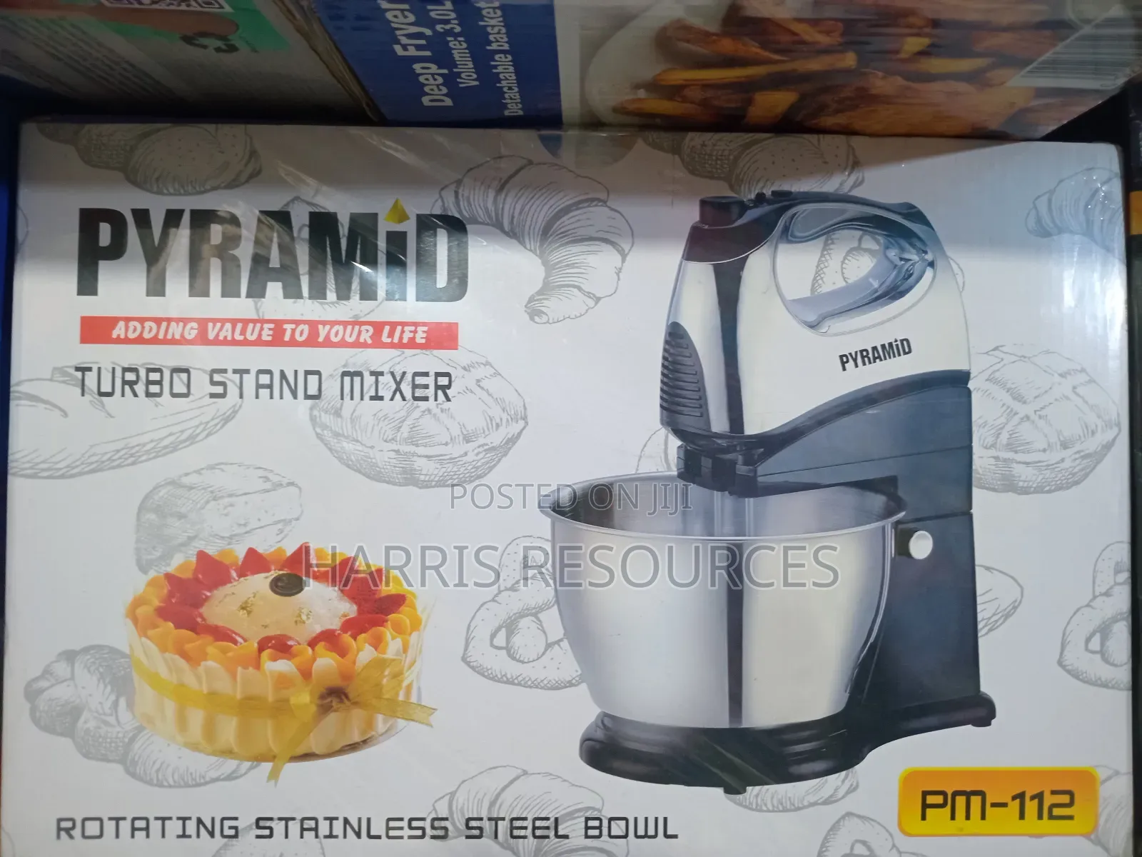 Powerful Cake Mixer With Rotating Stainless Bowl