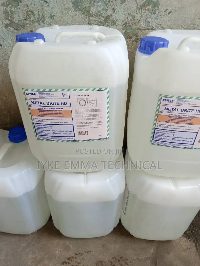Rust Remover and Other Chemical Liquids Are Available