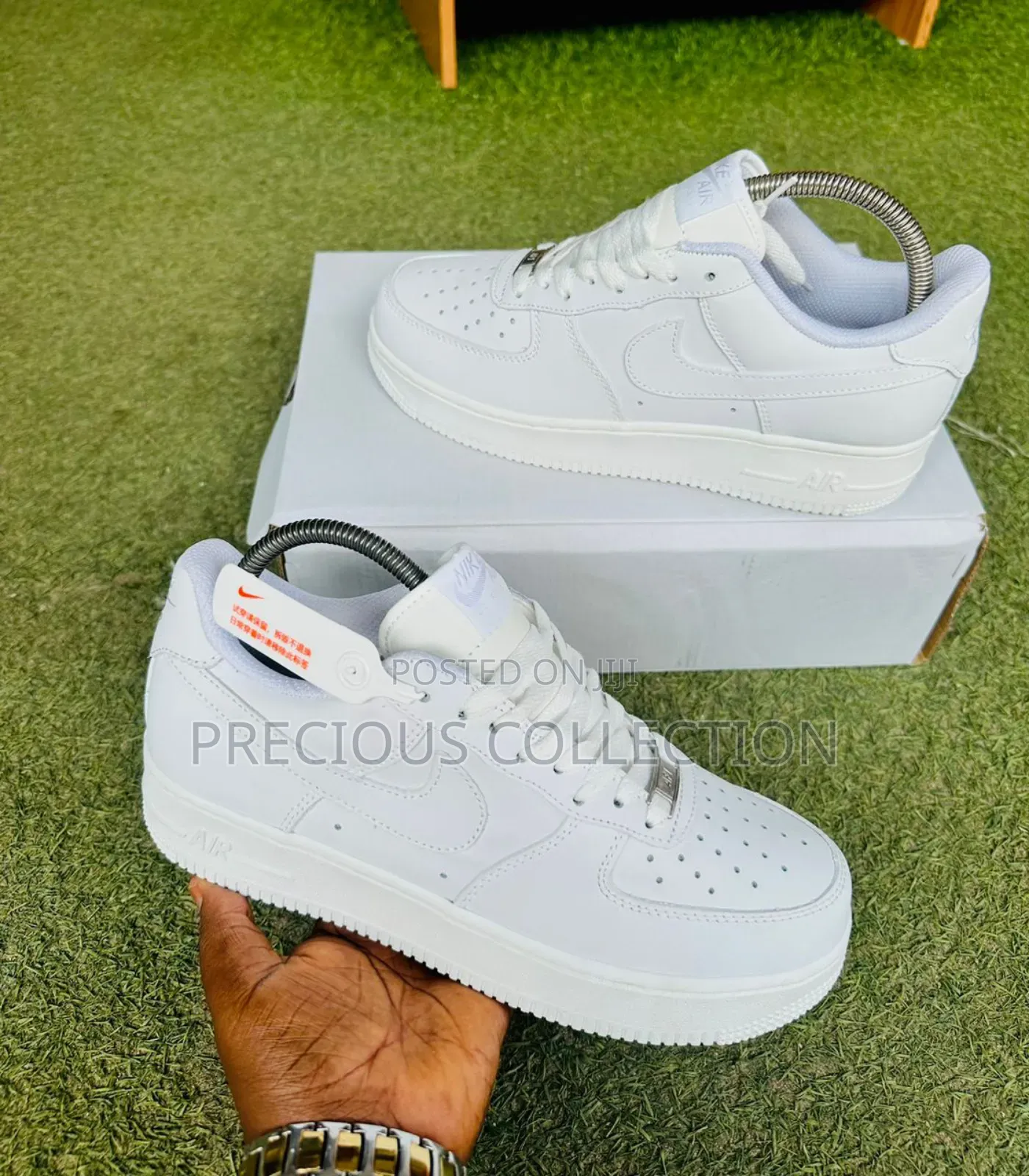 Unisex Pure White Double Sole Nike Sneakers