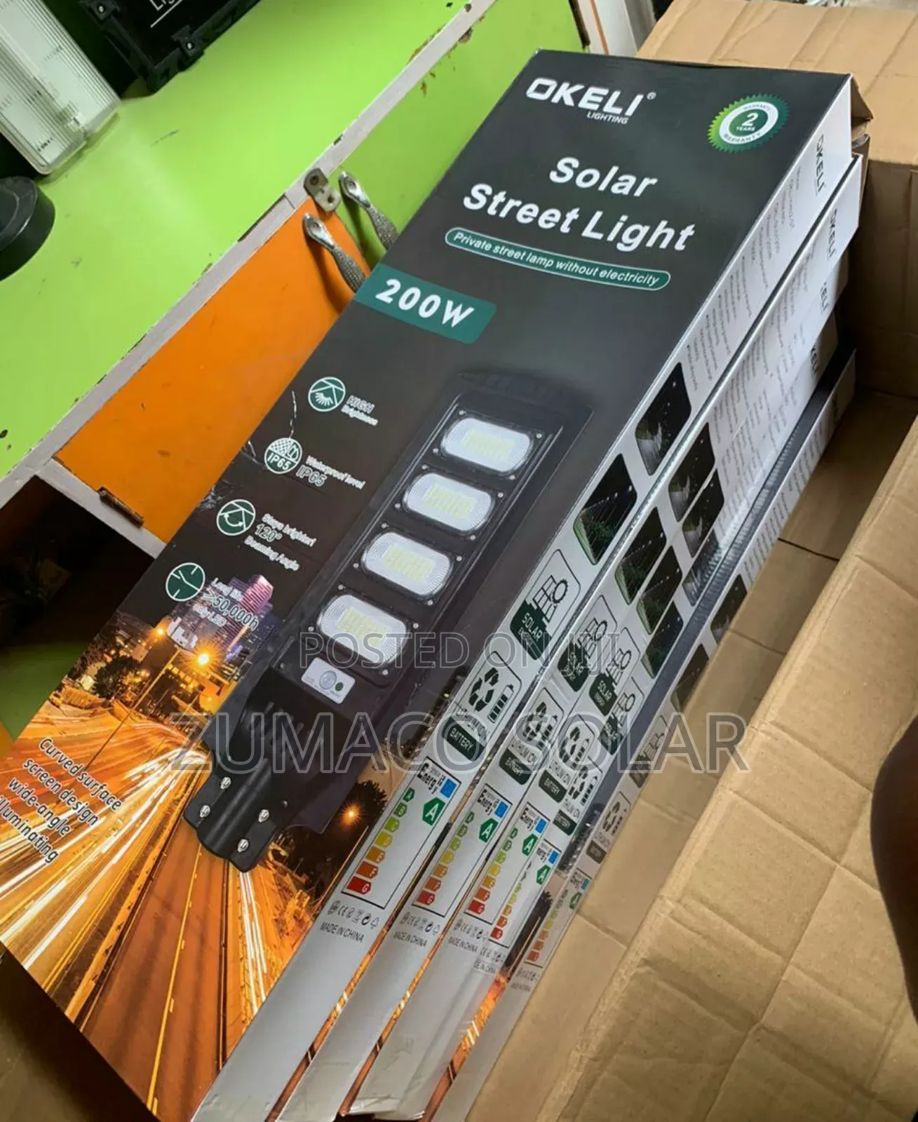 Best Standard 200watts Okeli Solar Street Light