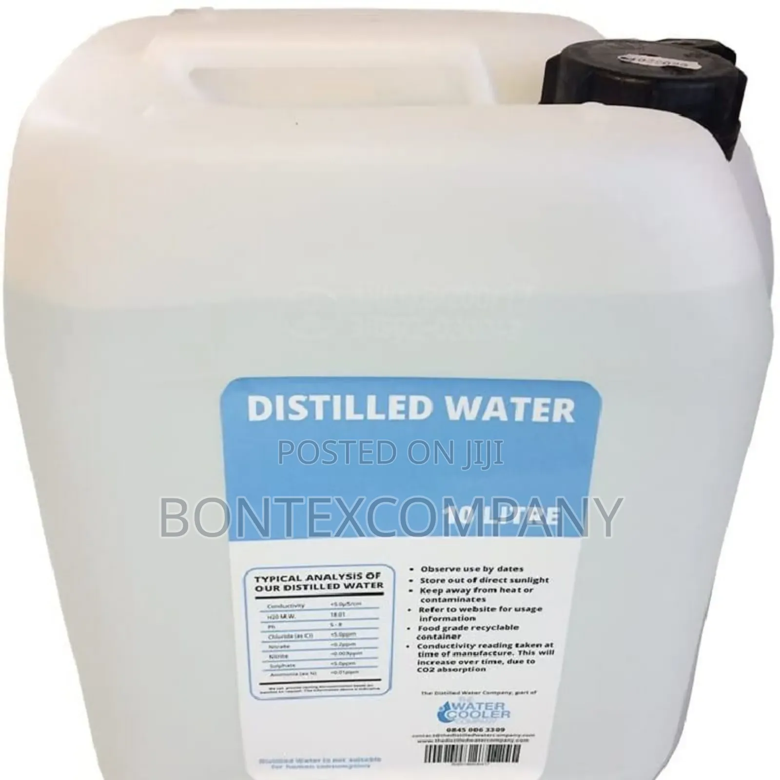 20 Liters of Distilled Water