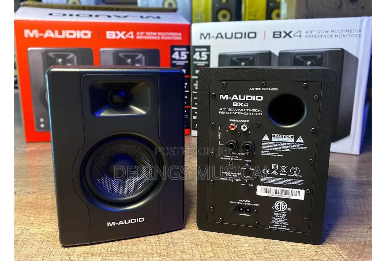 M-Audio Bx4 Studio Monitor Speakers – Pair