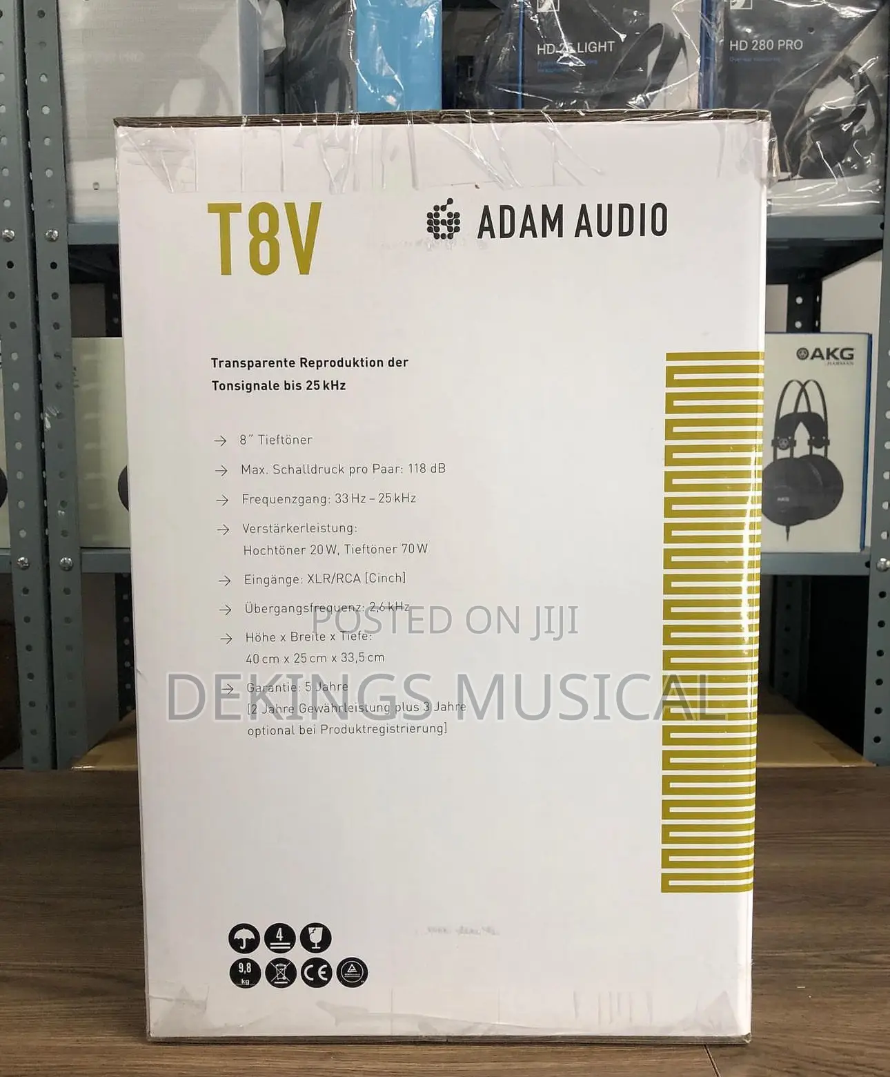 Adam Professional Audio T8V Studio Monitor Speakers – Pair