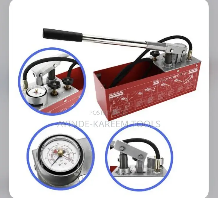 50BAR Hand Operated Pressure Test Pump