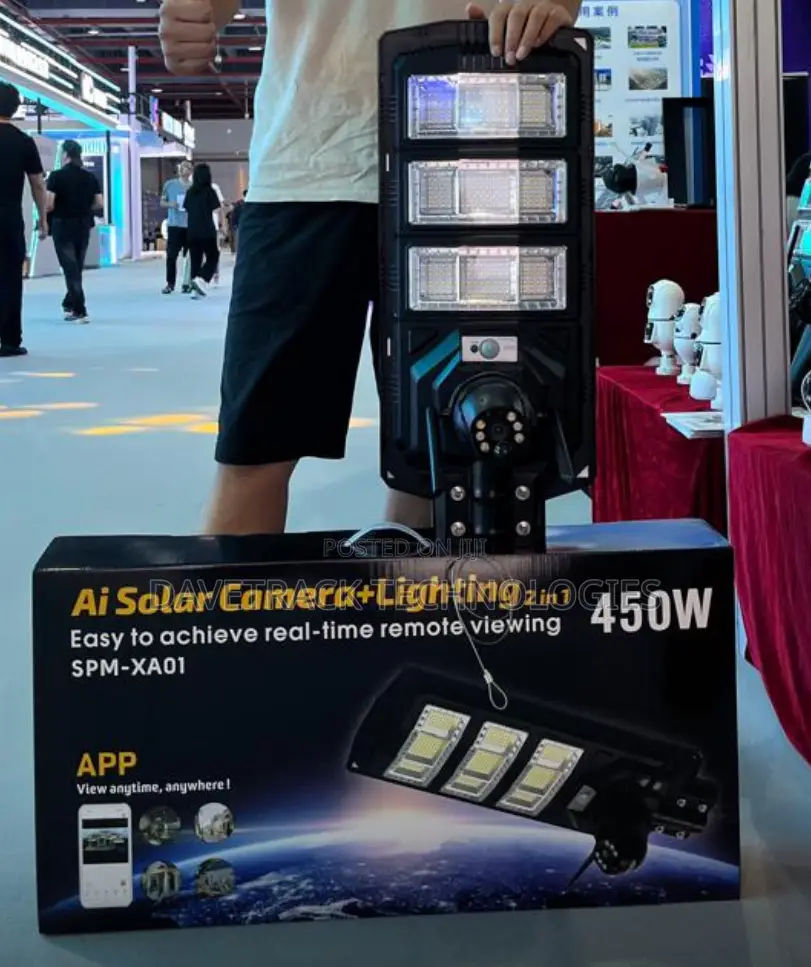 Solar Street Light + CCTV Camera 4g