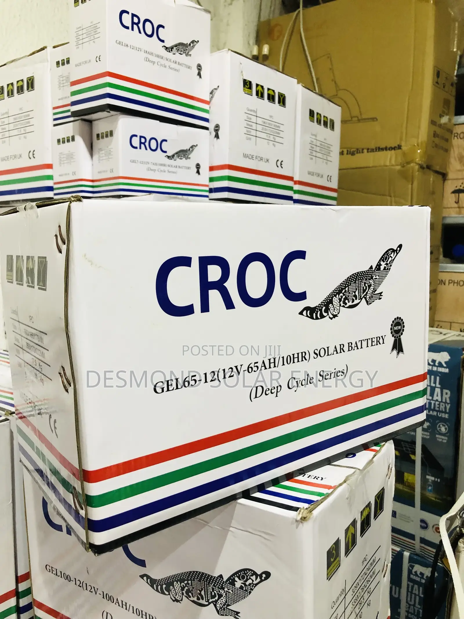 65ah 12v Croc Dry Sell Solar Battery