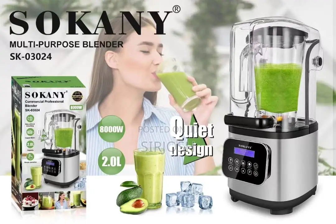 Sokany Industrial Soundproof Quality Blender