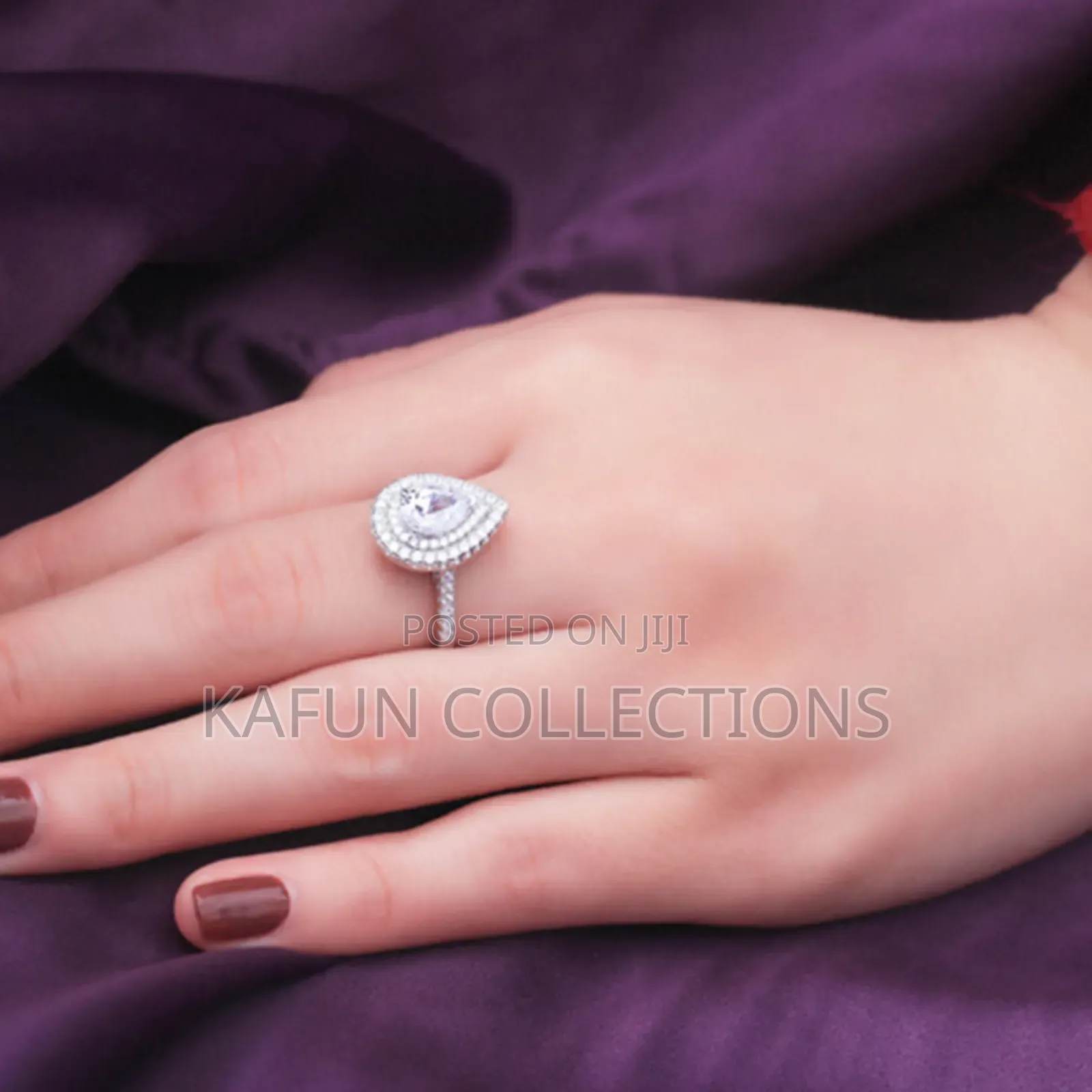 Non-Fading Sterling Silver Proposal/ Engagement Ring