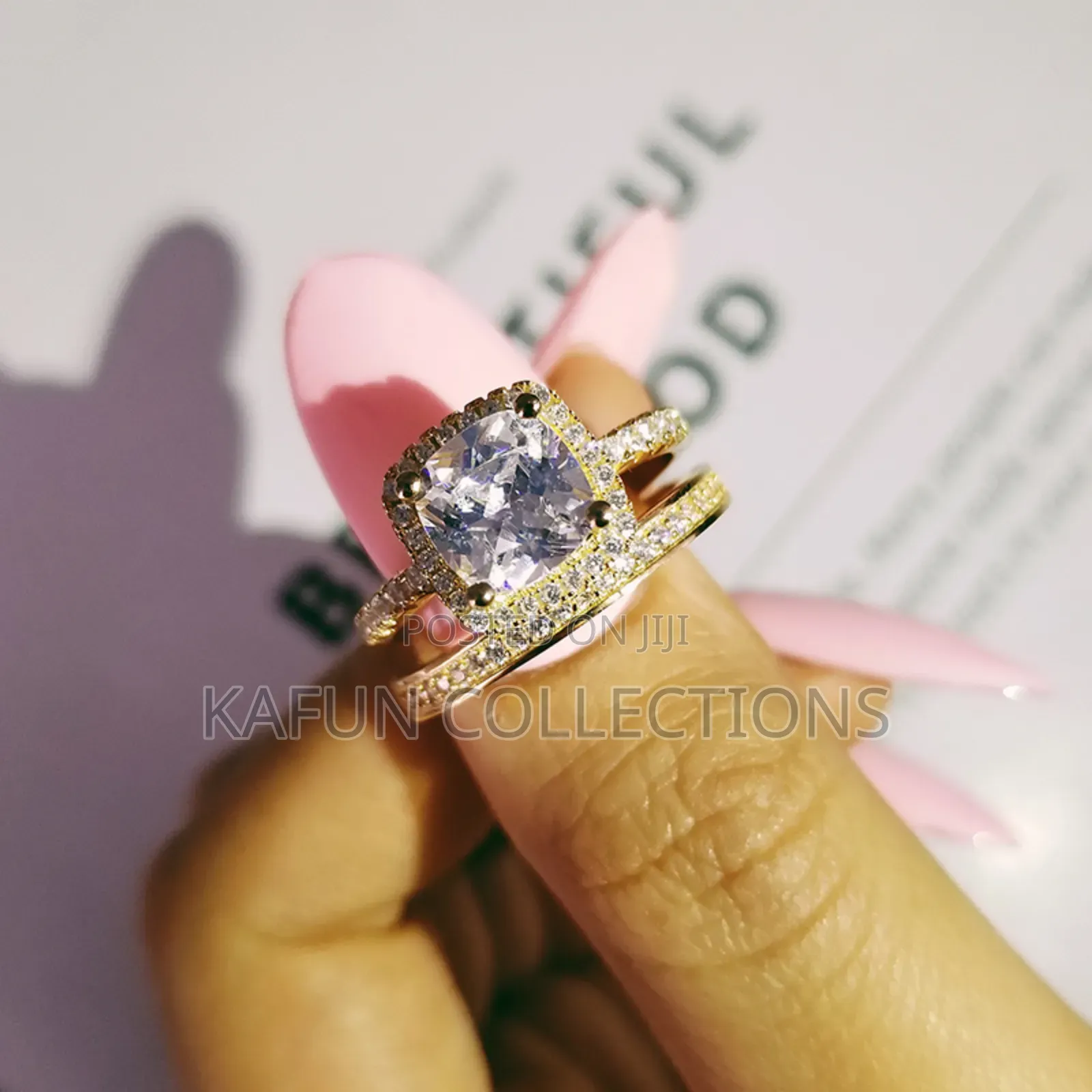 High Quality Zirconia Bridal Gold Wedding Rings