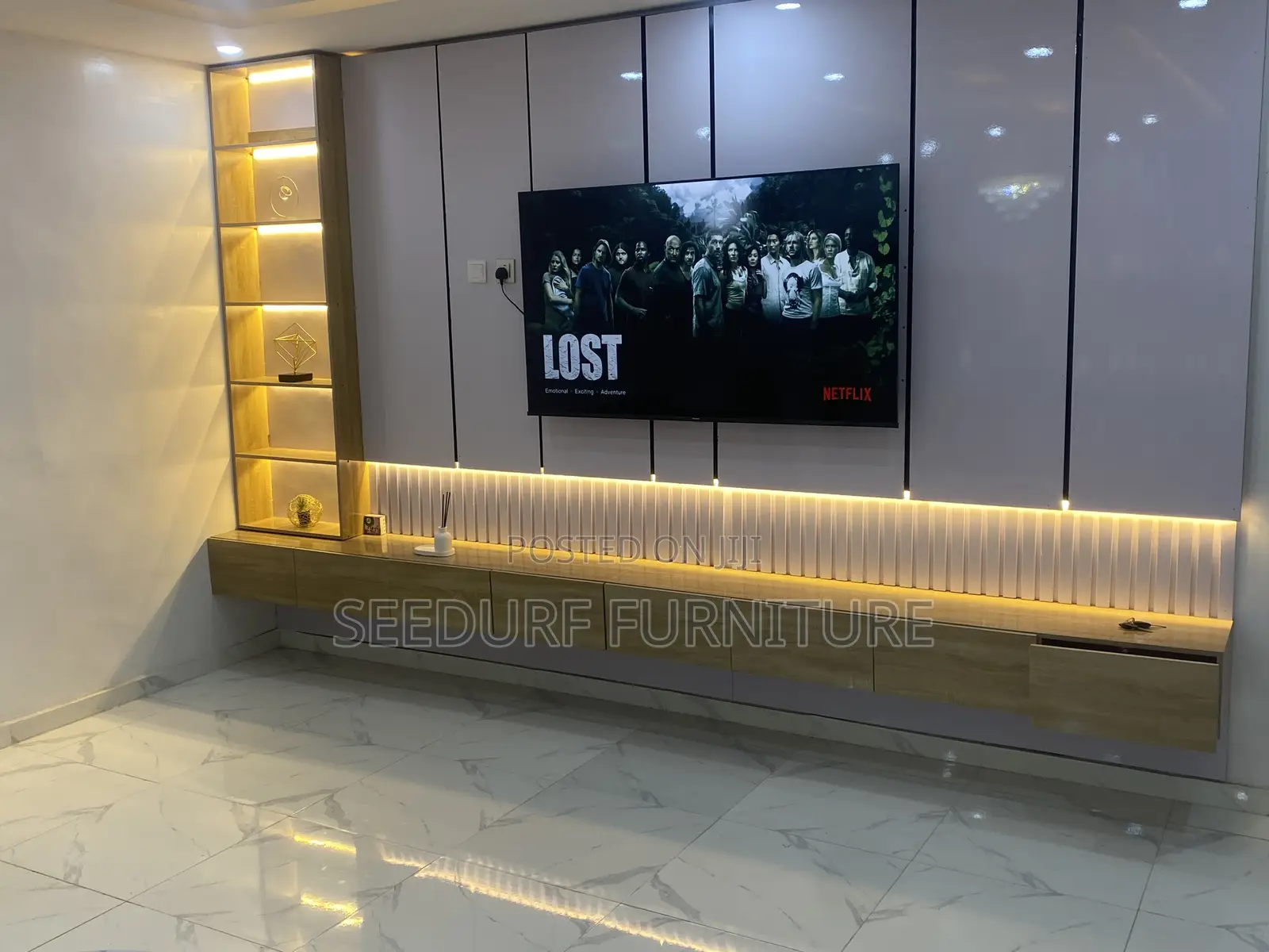 A Glossy Made Tv Console