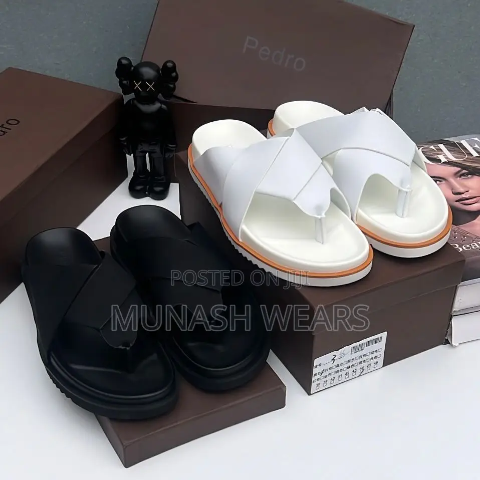 Pedro Leather Slippers 40-46, Nationwide Delivery