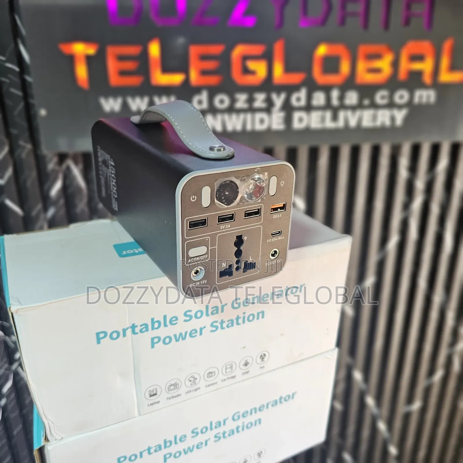 Portable Solar Generator Powerstation for Charging Laptops