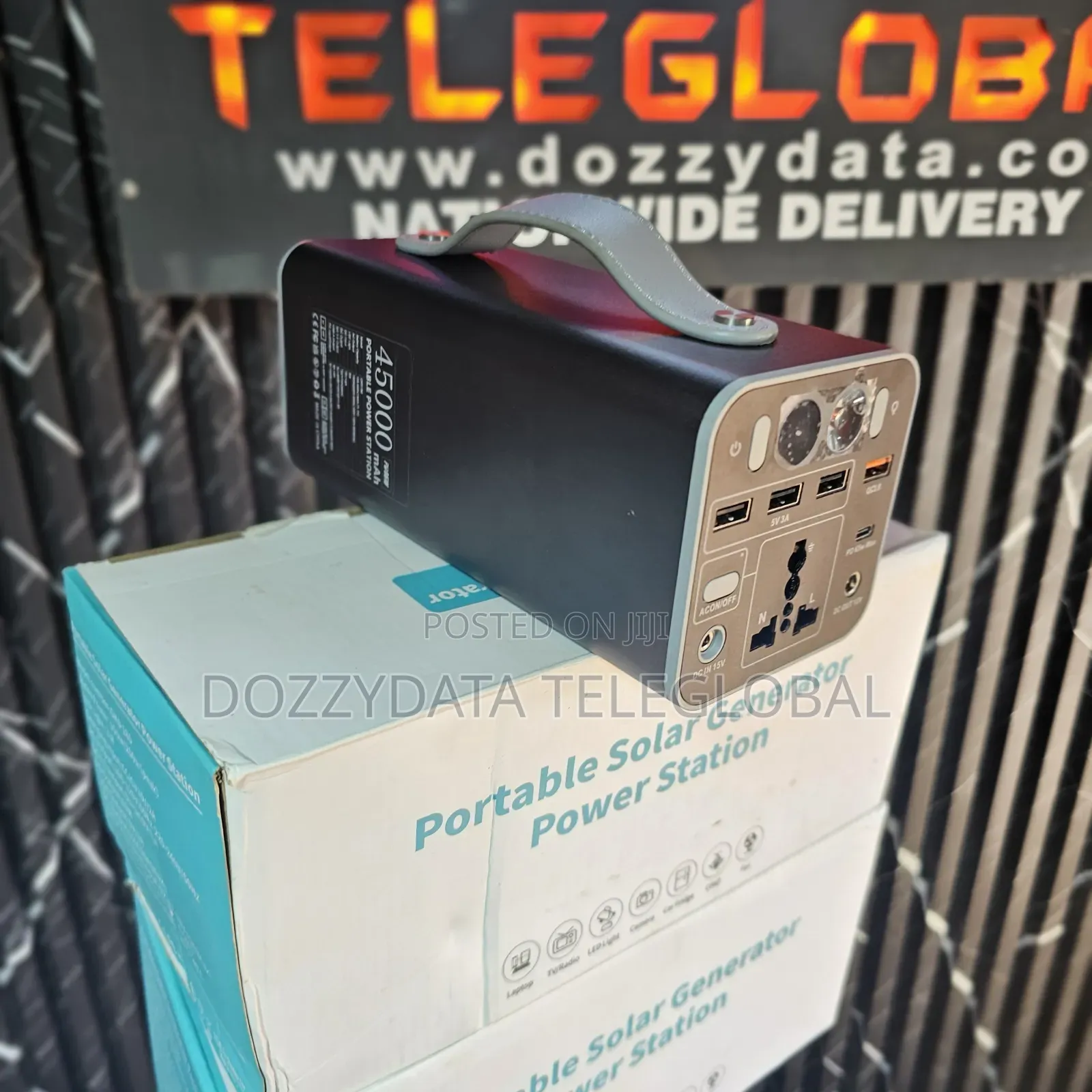 Portable Solar Generator Powerstation for Charging Laptops