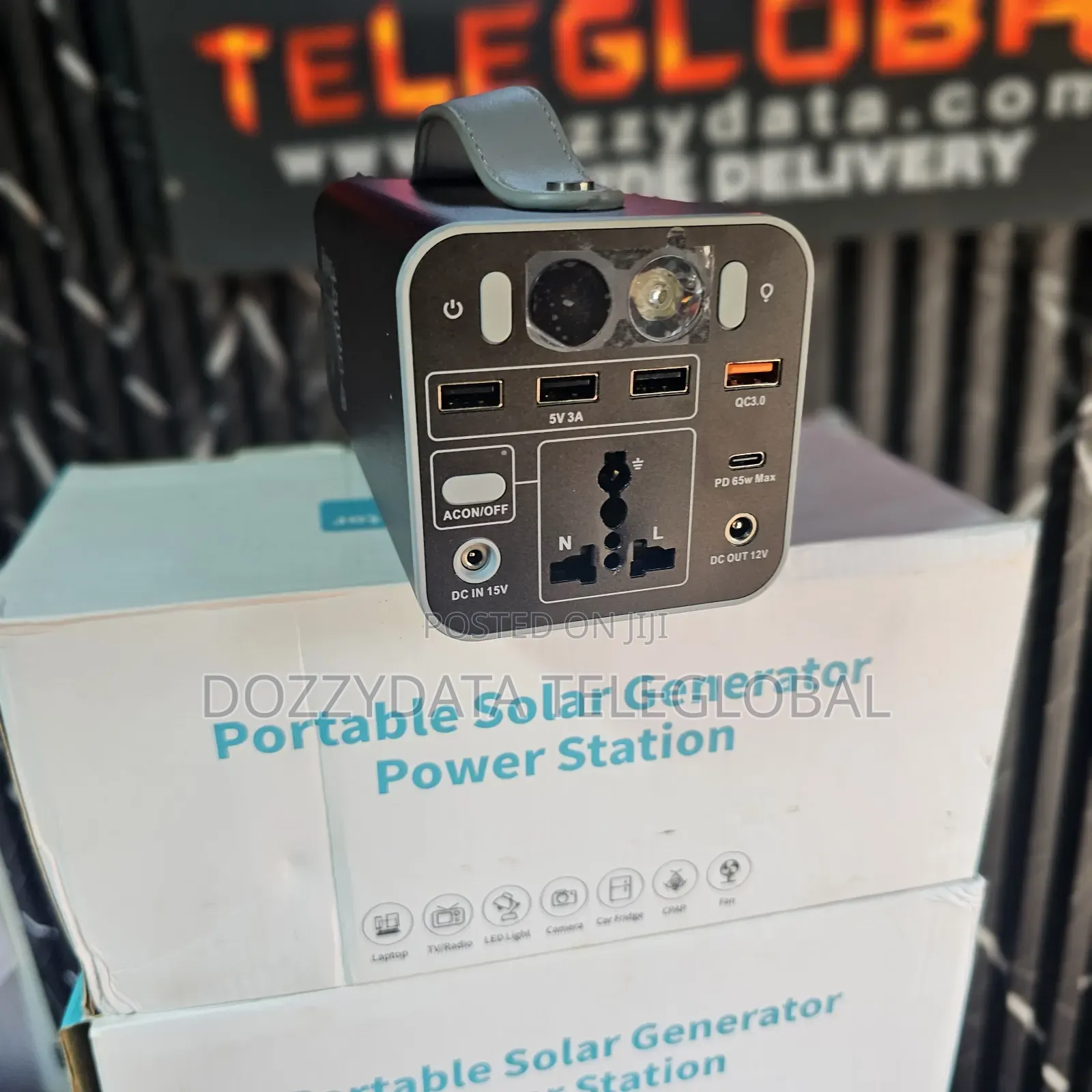 Portable Solar Generator Powerstation for Charging Laptops