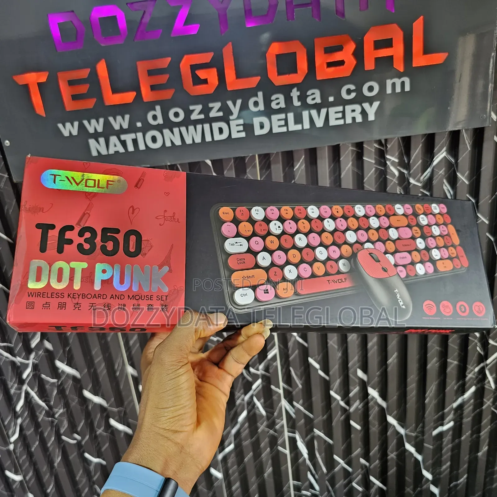 Twolf TF350 DOT PUNK Wireless Keyboard and Mouse Set