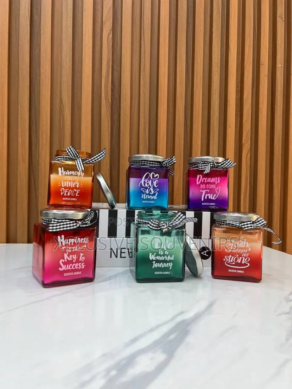 Ribbon Scented Candle With Lovely Scents for Your Home, Spa