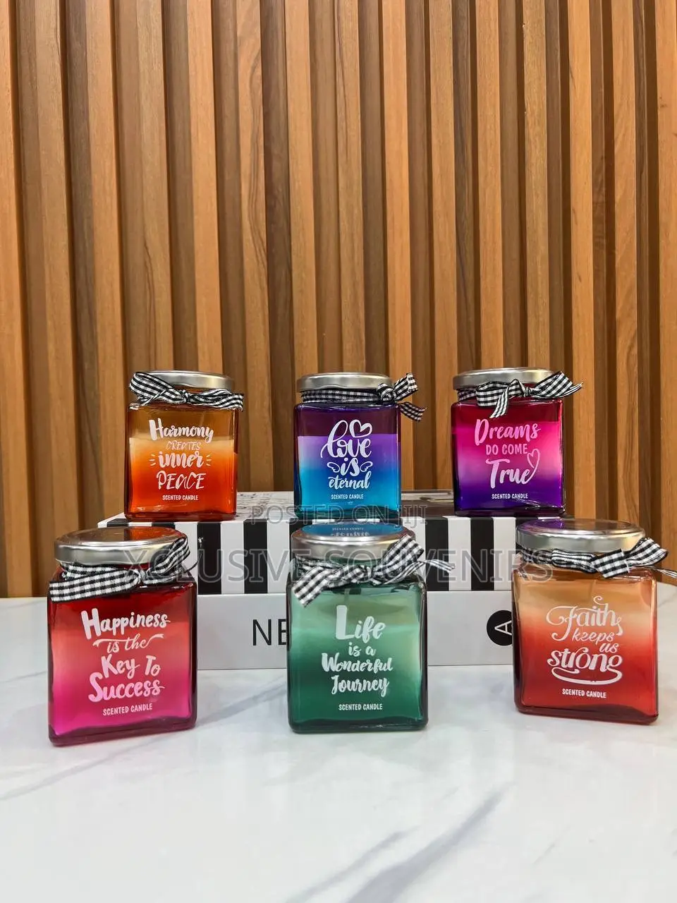 Ribbon Scented Candle With Lovely Scents for Your Home, Spa