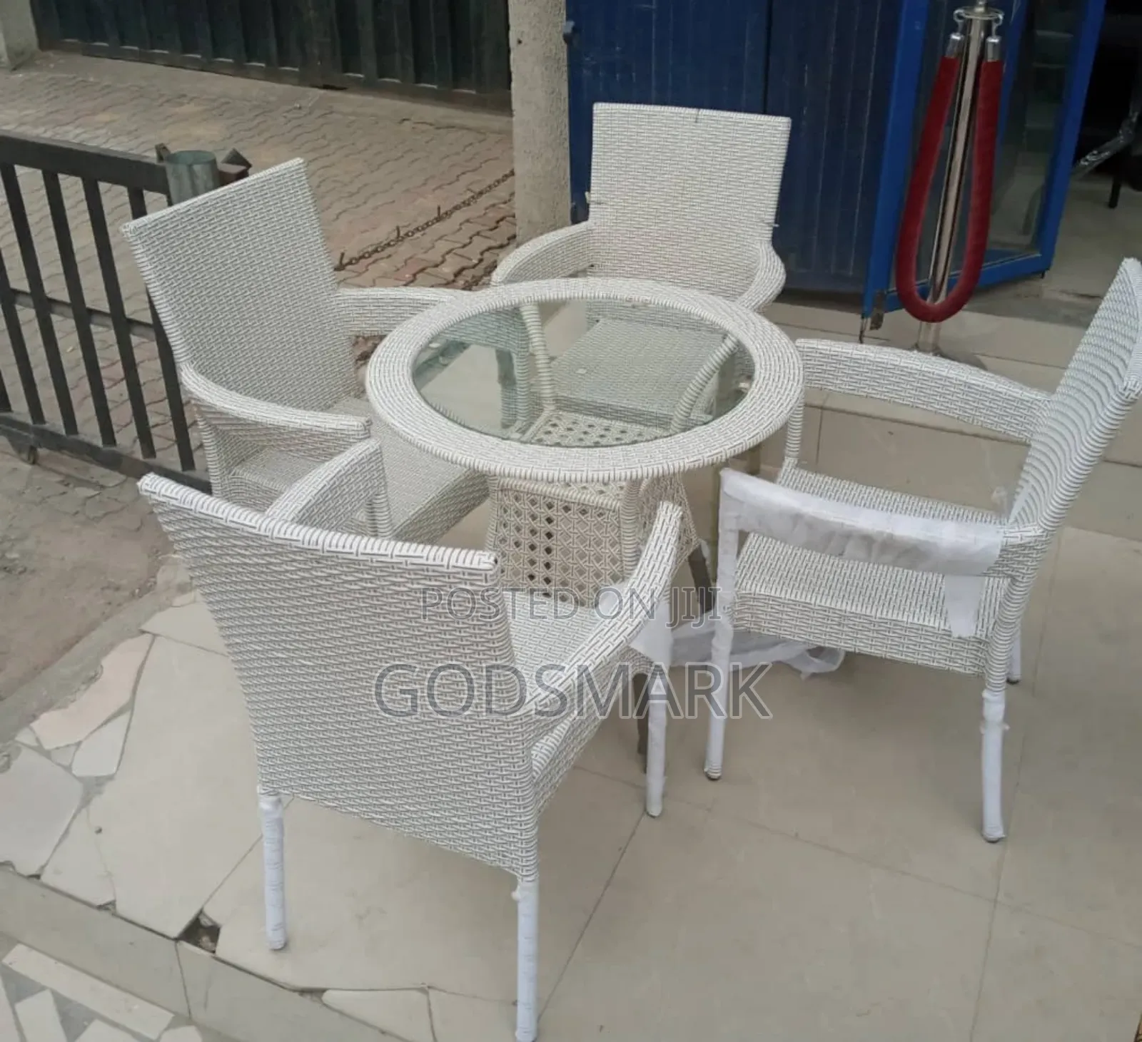 Poolside Table and Chairs by 4 Seater.