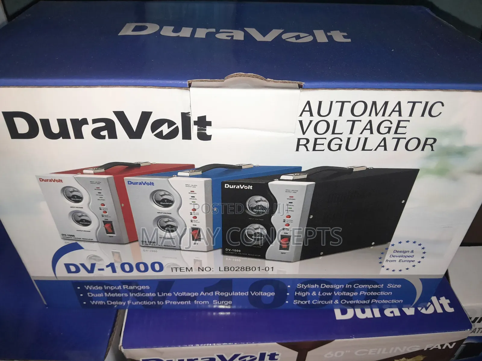 Duravolt 1000W Automatic Voltage Stabilizer-Dv-1000