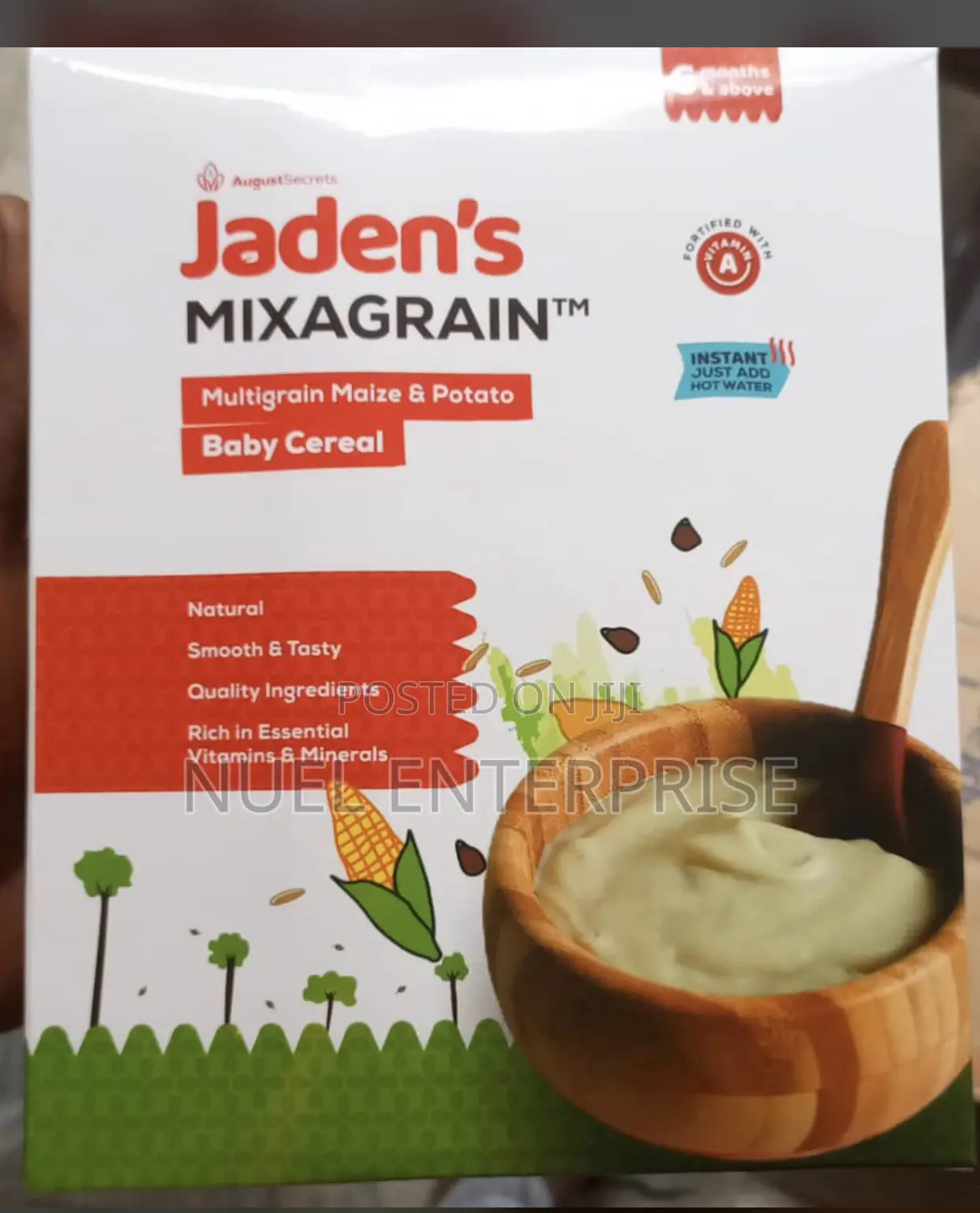 JADEN’S Baby Food Available in Different Flavors