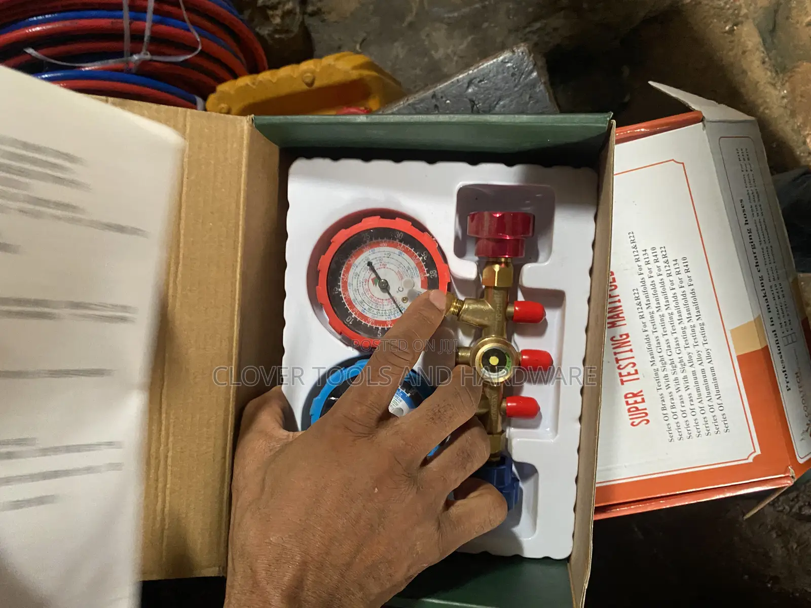 Brass and Rubber Manifold Gauge Set Gas Pressure