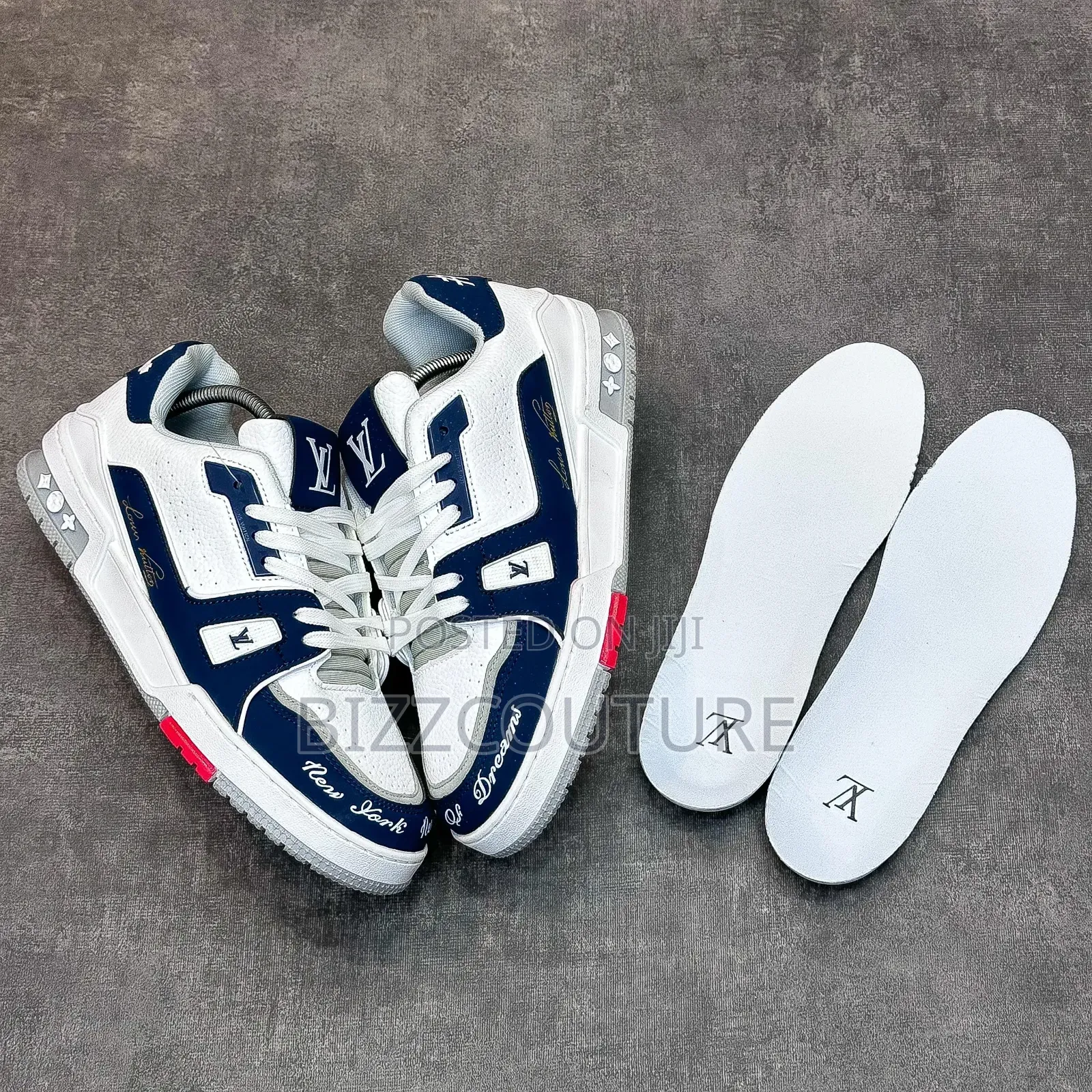 Original Louis Vuitton Leather Sneakers Available in Store