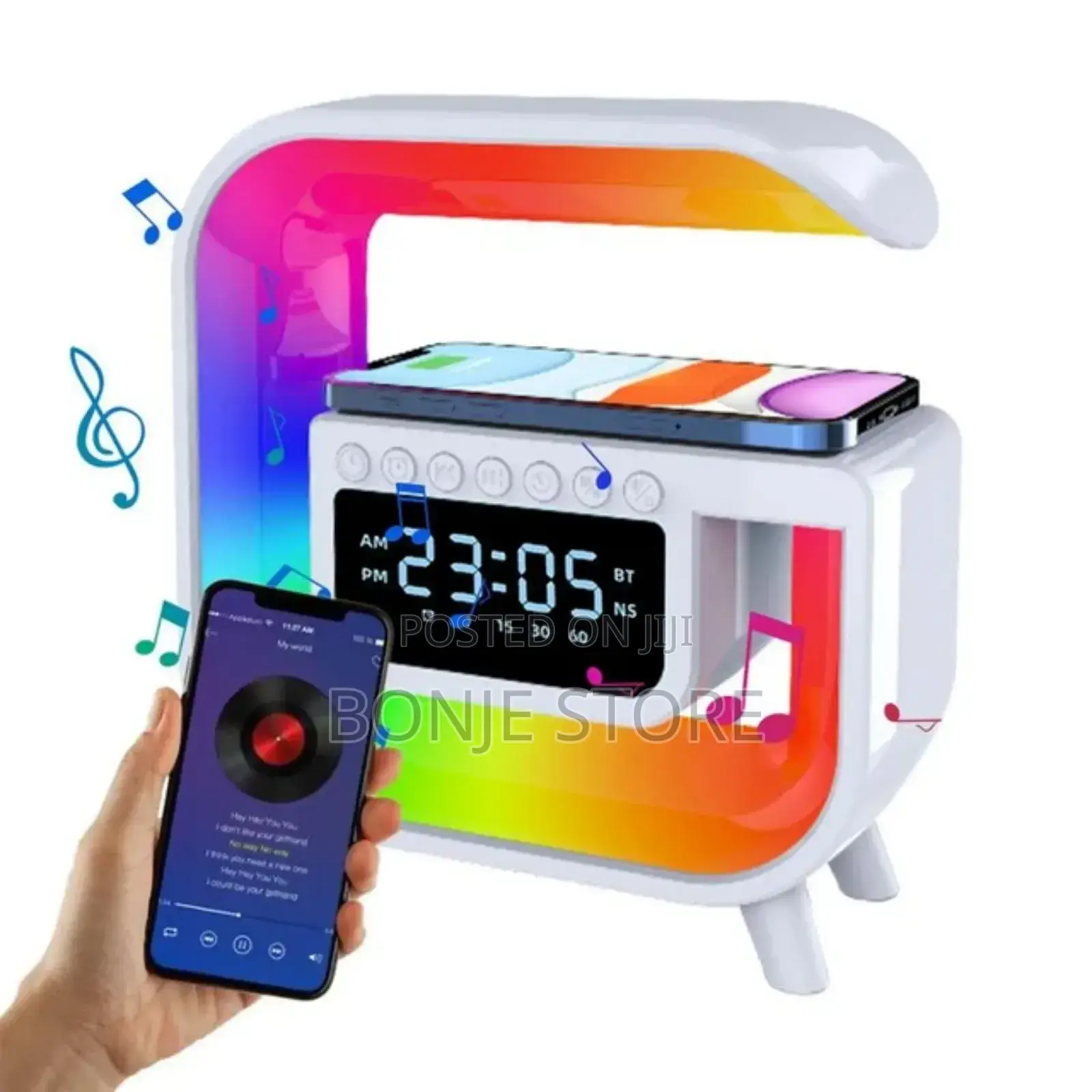 G3 Mini Wireless Charger Bluetooth Speaker With RGB Light