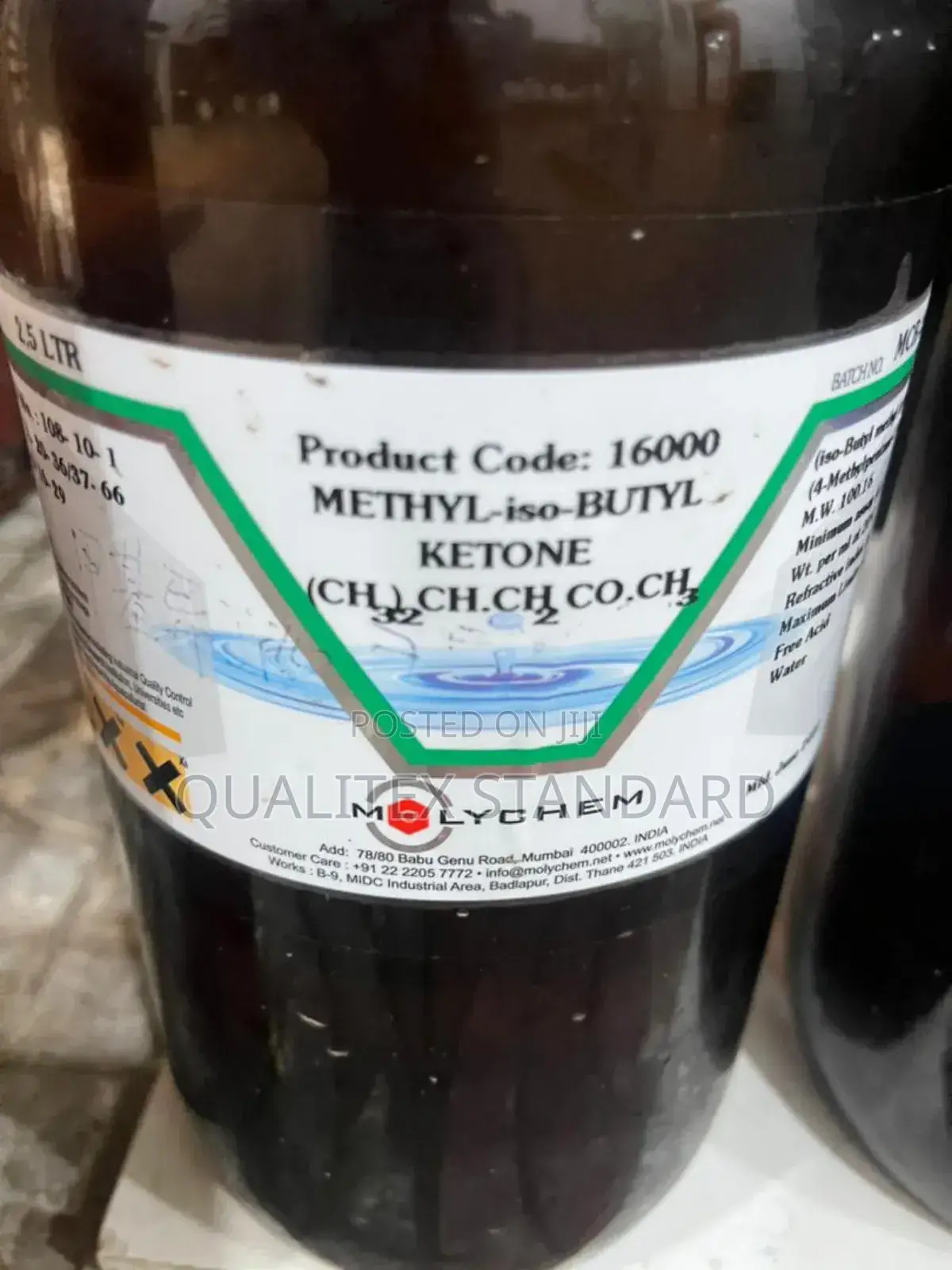 Methyl Isobutyl Ketone 2.5 Litres