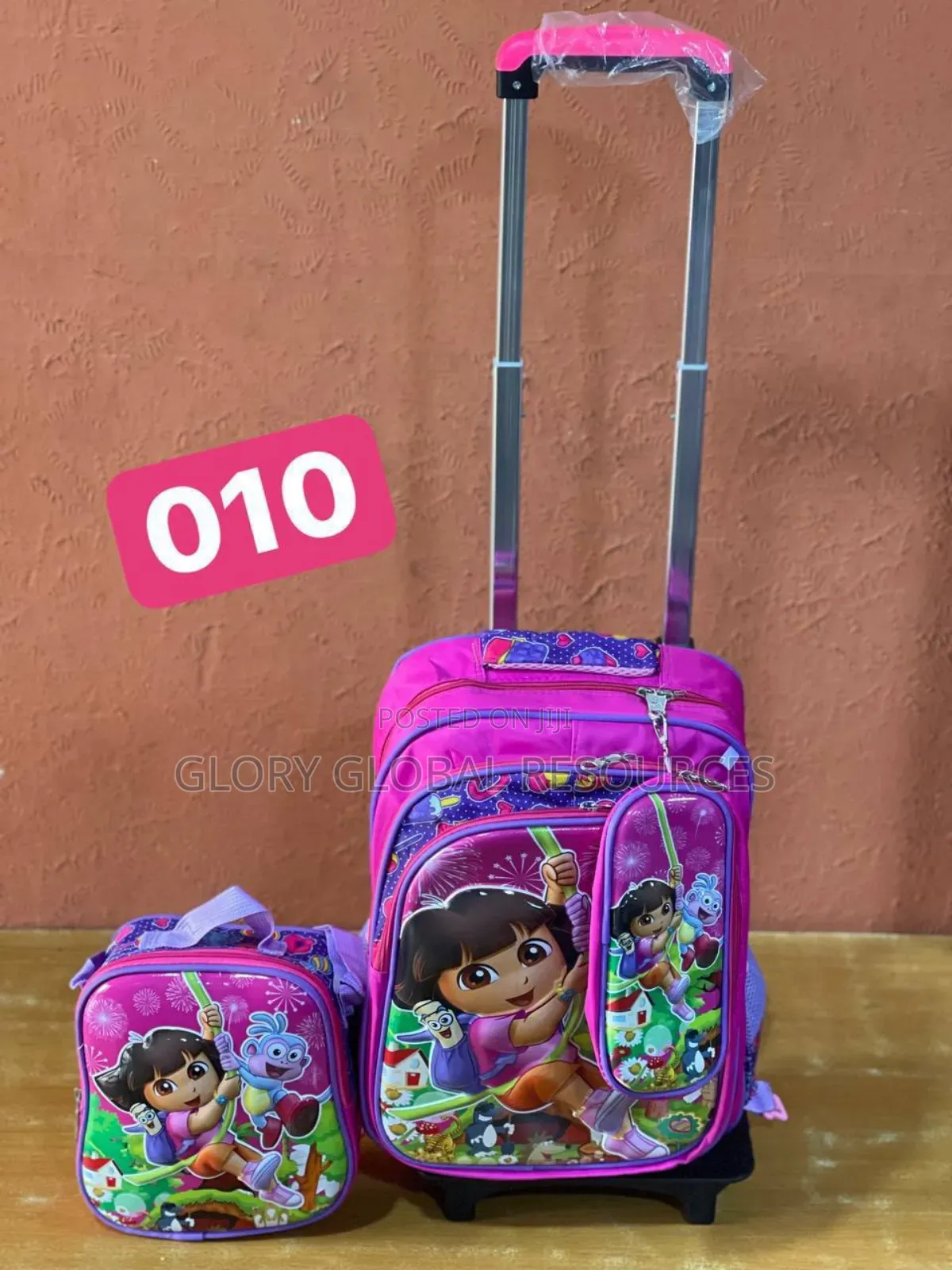 3in1 Waterproof Kids Trolley School Bag