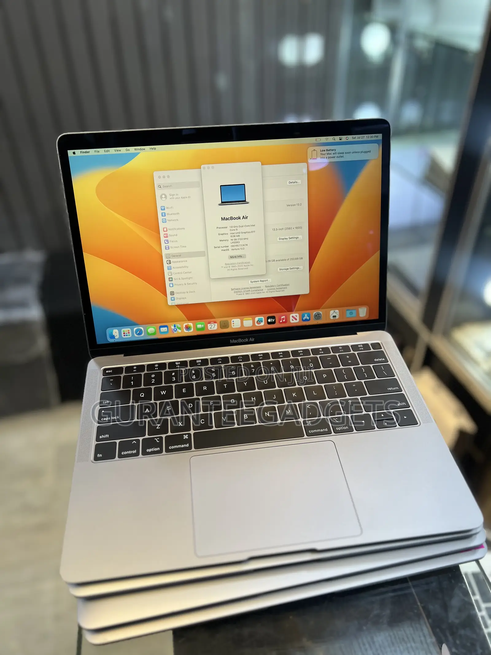 Laptop Apple MacBook Air 2018 16GB Intel Core i5 SSD 256GB