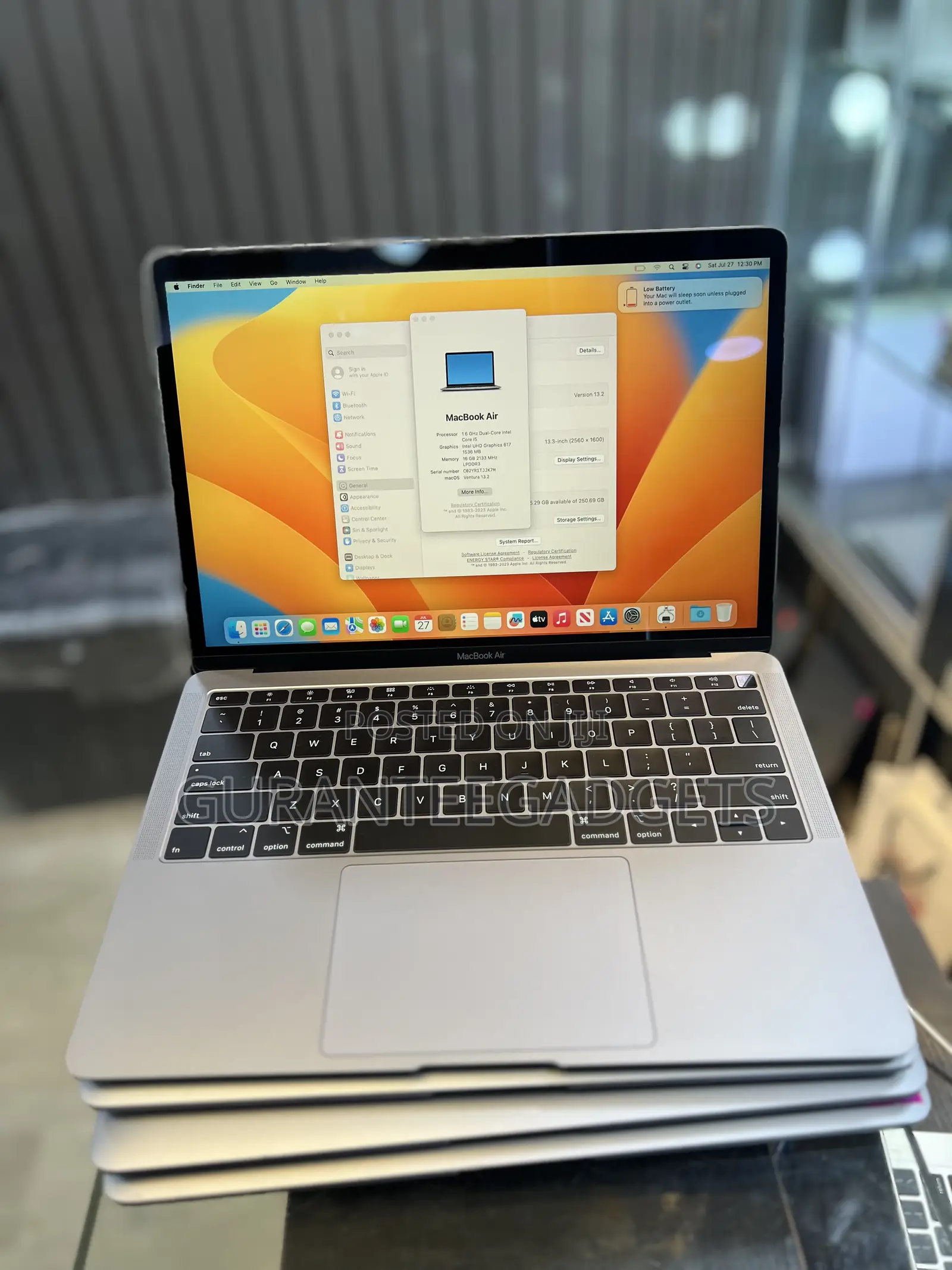 Laptop Apple MacBook Air 2018 16GB Intel Core i5 SSD 256GB