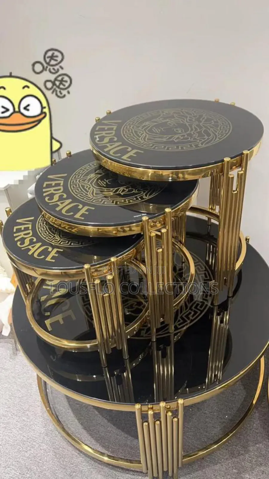 Italian Versace Table With 3in1 Sides Stood