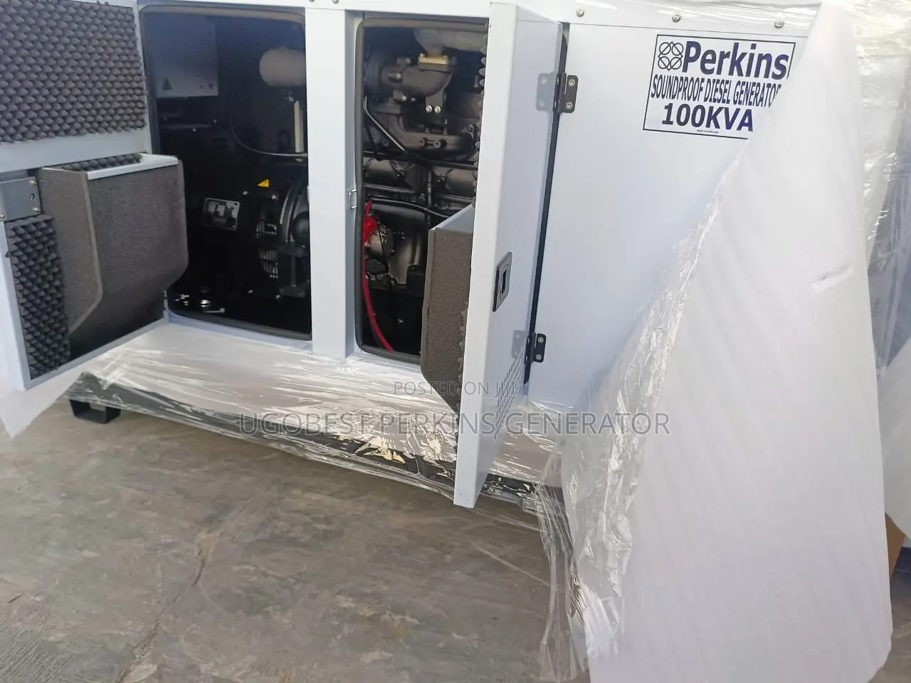 100kva Perkins Generator Soundproof 100% Copper Coil