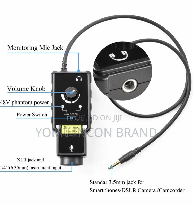 Saramonic Smartrig+ Two-Channel Mic Guitar Interface.