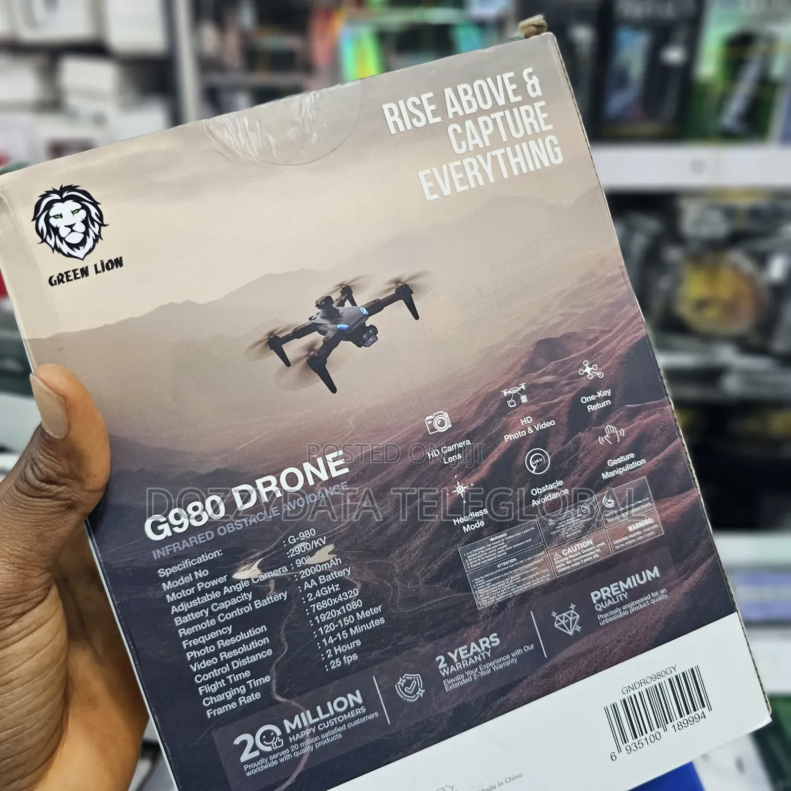 Greenlion G980 Drone Infrared Obstacle Avoidance Hd