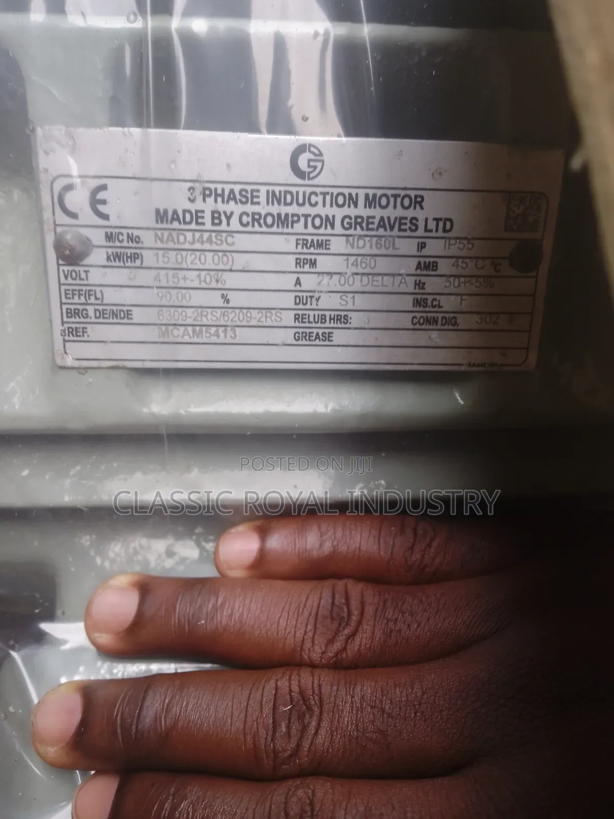 15 Kw 3 Phase Induction Motor 20 HP