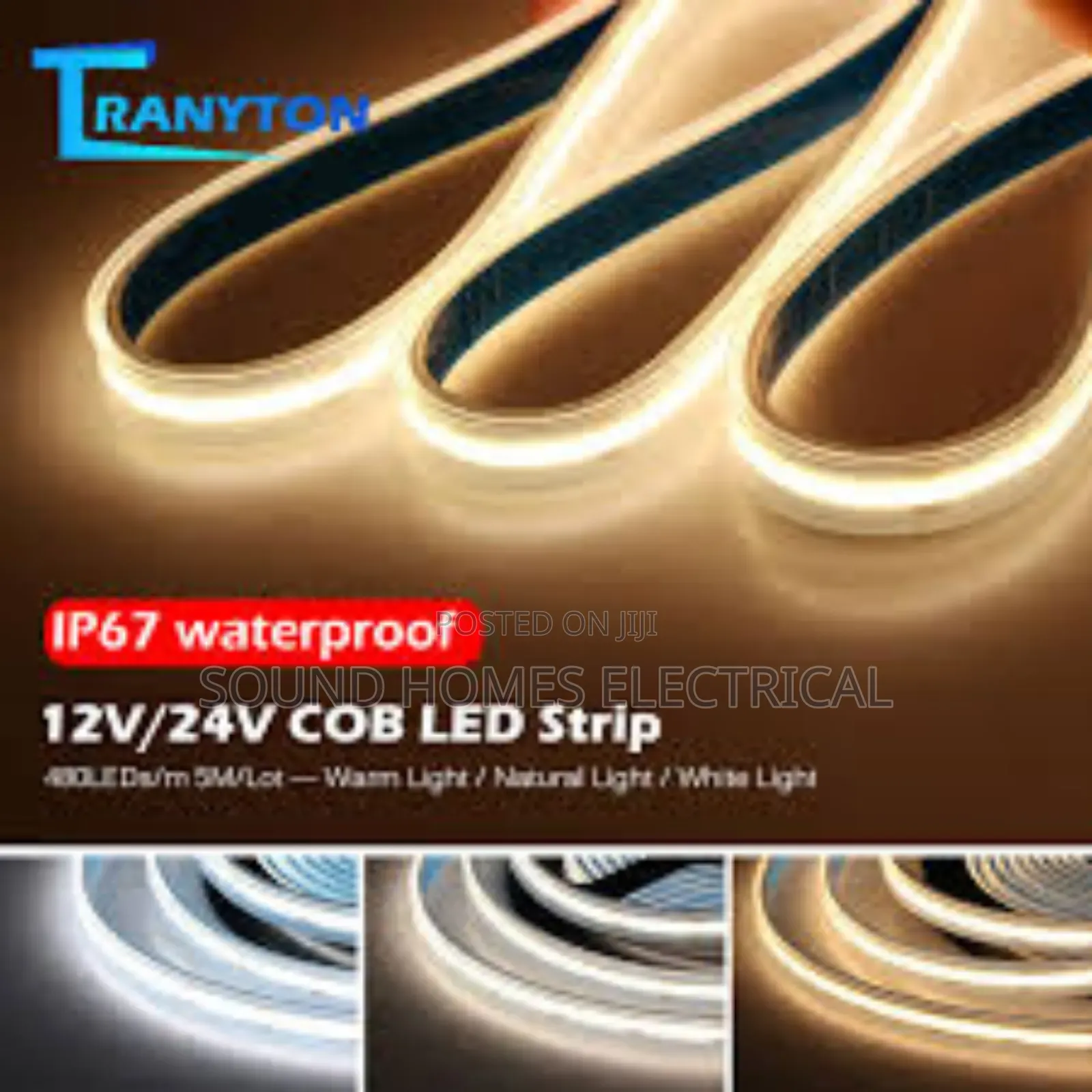 Ip65 or Waterproof Cob Tapelight