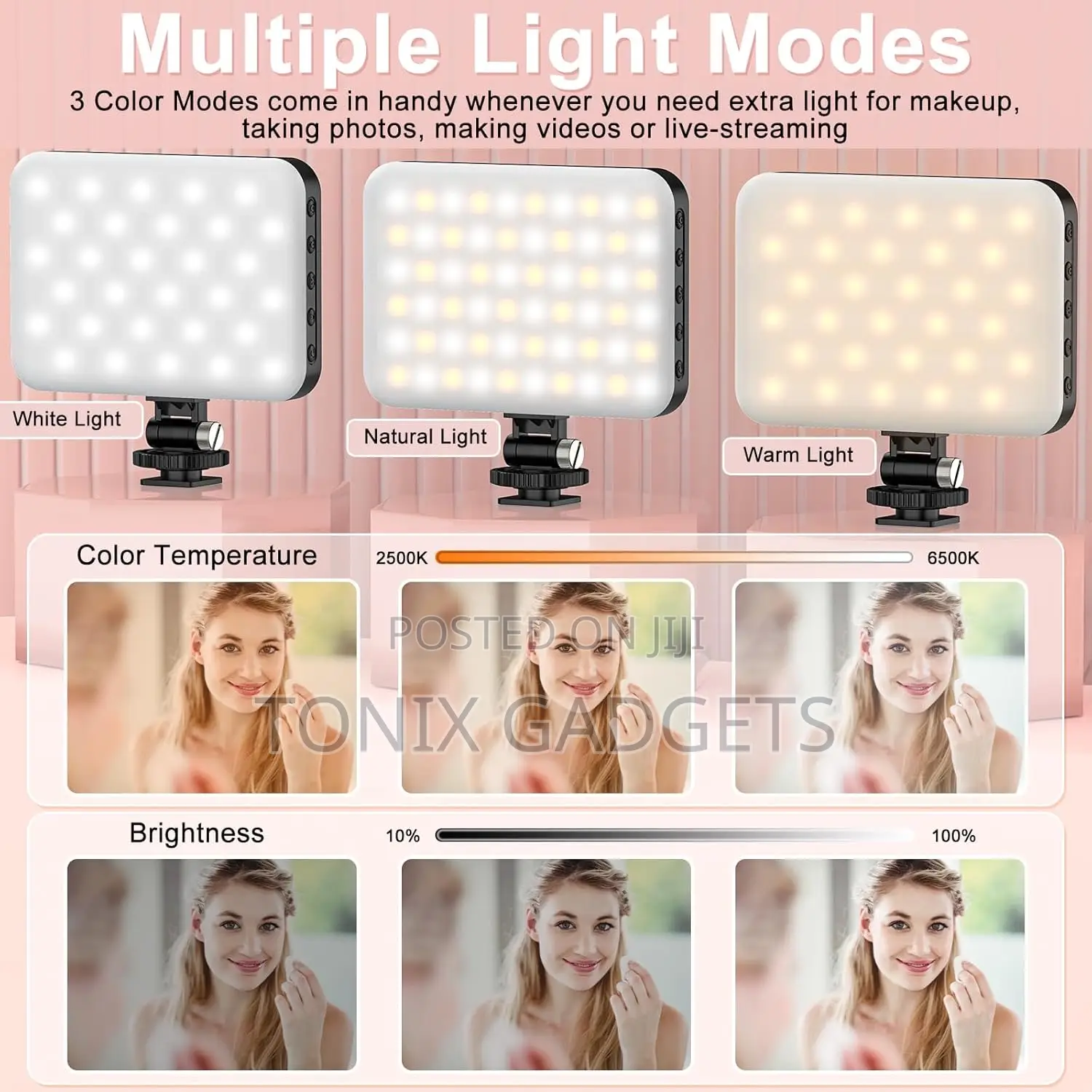 60 LED Portable Clip on Selfie Light for Phone/Tablet/Laptop