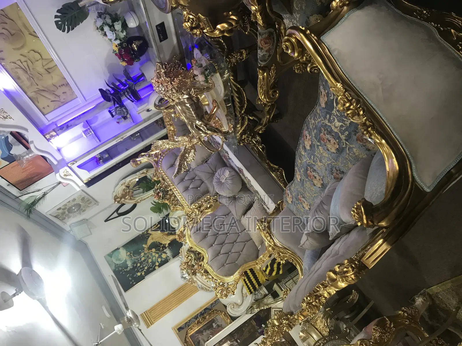 Megasolid Interior Golden Turkish Sofa