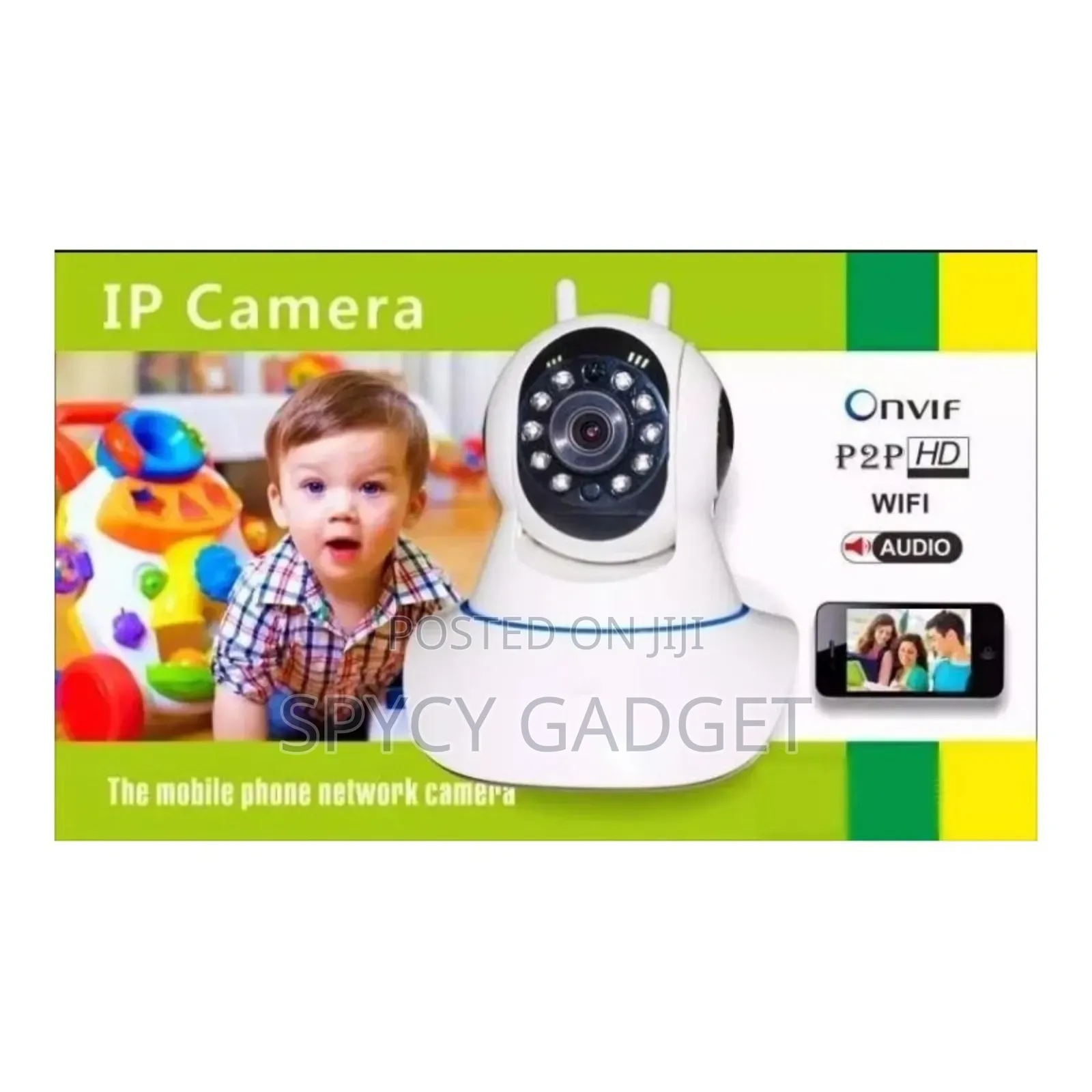 WIFI IP Mini Wireless Video Surveillance ONVIF P2P HD Cam