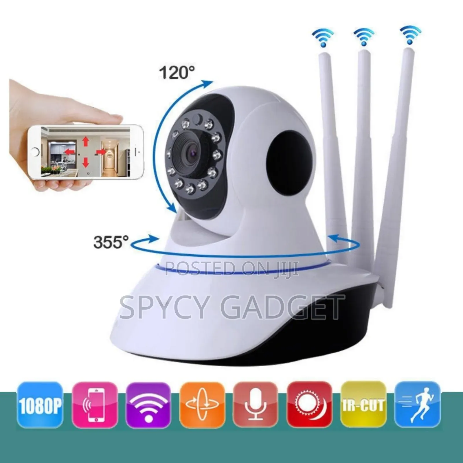 WIFI IP Mini Wireless Video Surveillance ONVIF P2P HD Cam