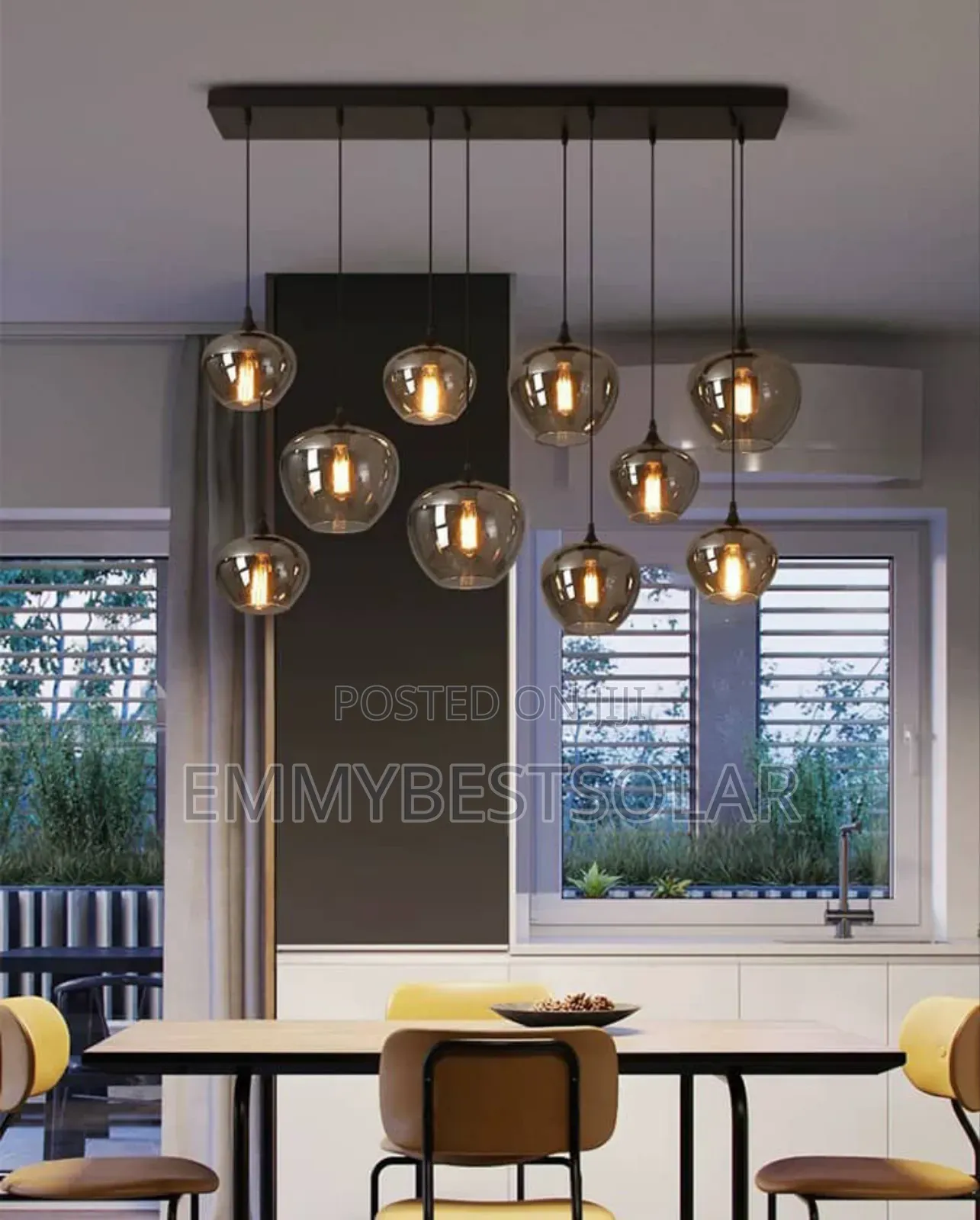 Nordic Bk 10 Drop Glass Dropping Chandelier Light