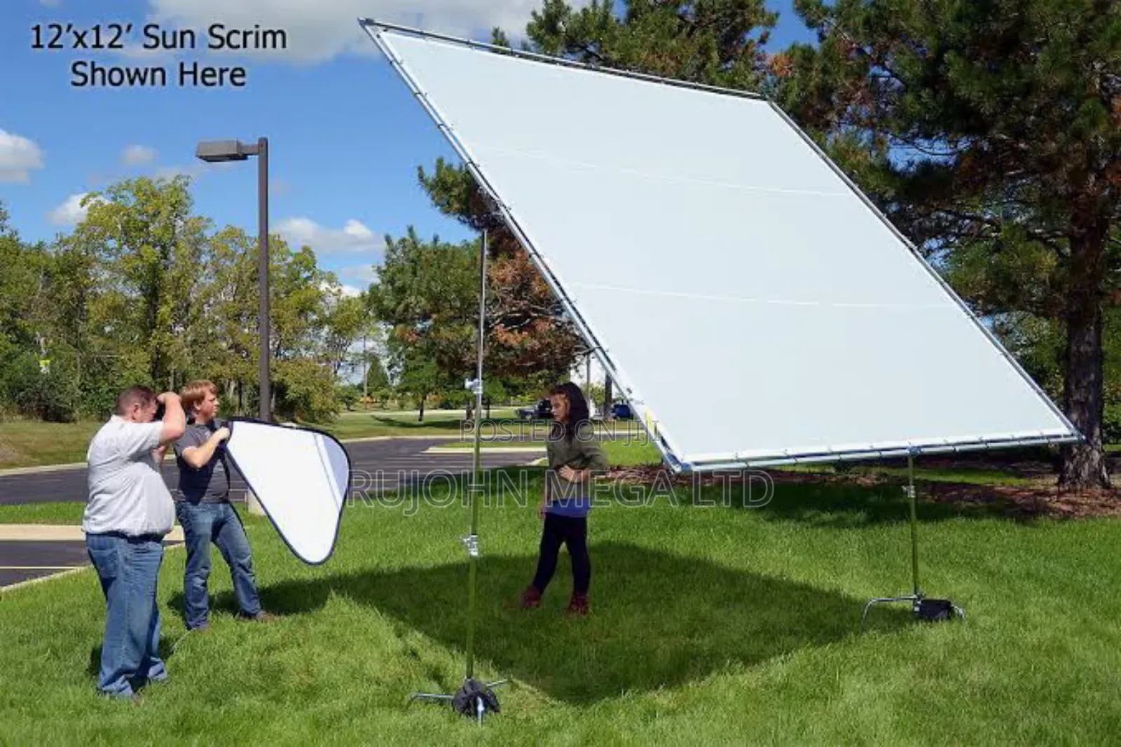 12 Feet X 12 Feet Butterfly Differ( Sun Scrim). With Wheels