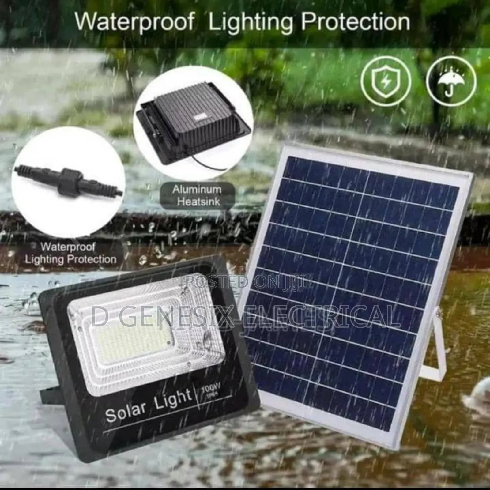100 Watts Solar Light Separate Panel