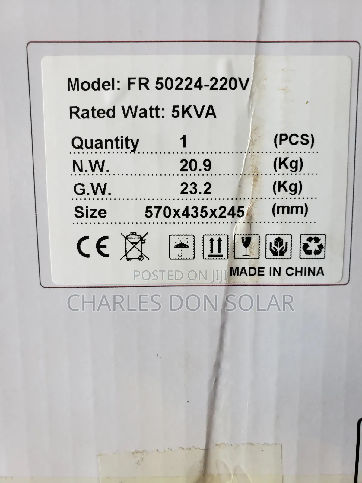 Force Solar Inverter 5kva 24v